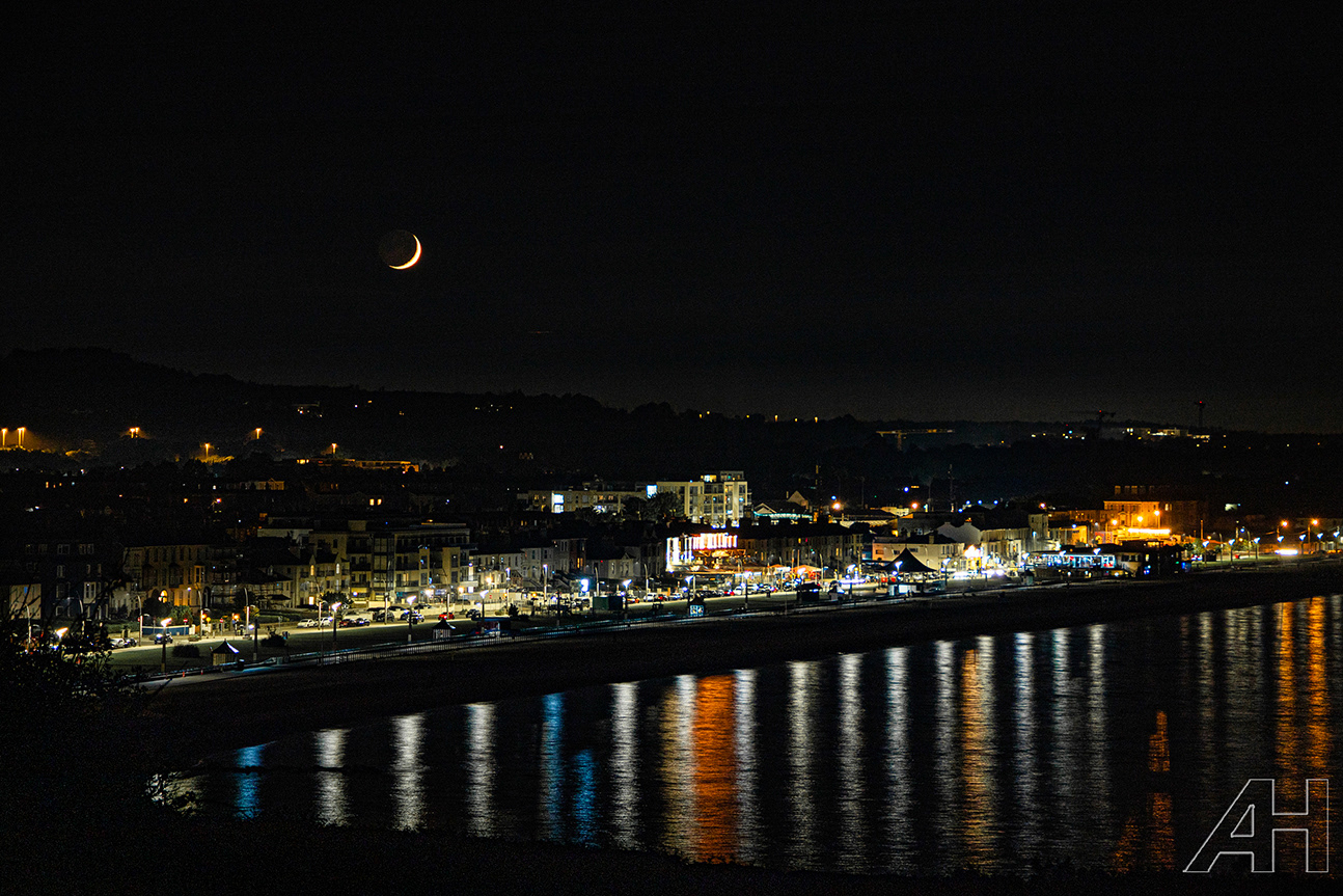Crescent Moon Over Bray