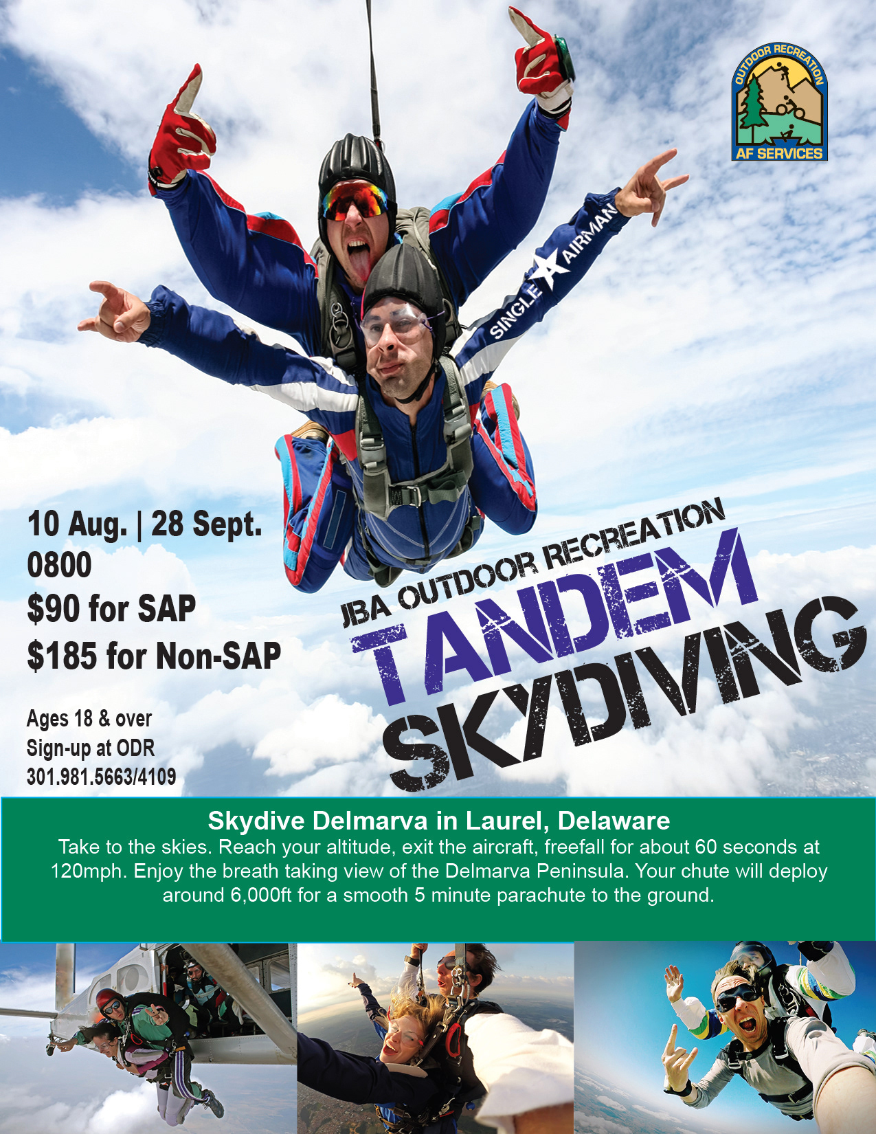 ODR Tandem Skydiving