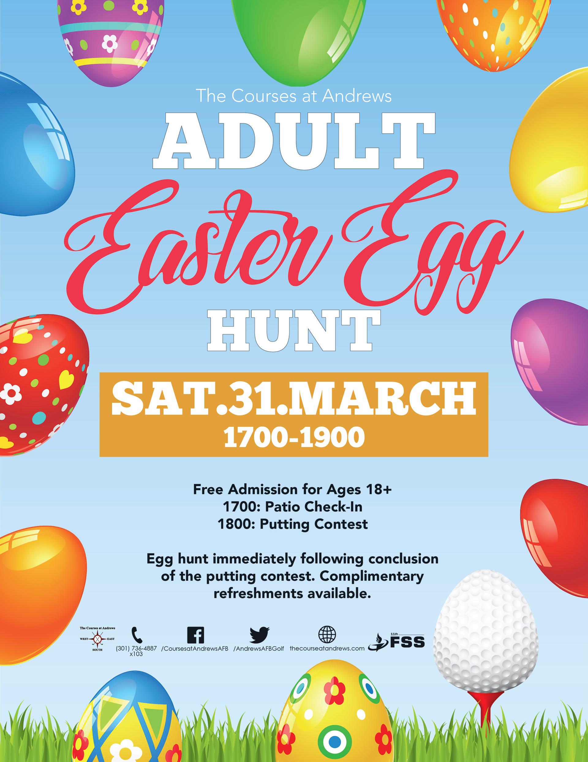 The Courses at Andrews Adult Easter Egg Hunt