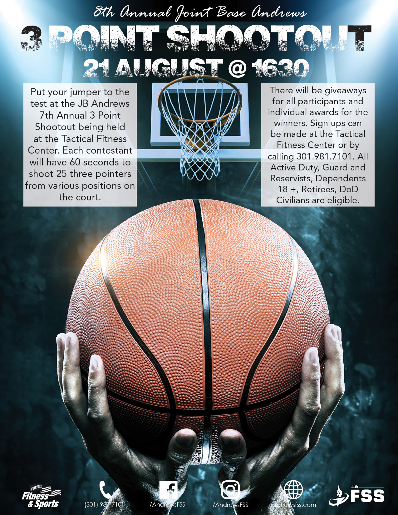 Fitness Center 3 Point Contest Flyer (2019)