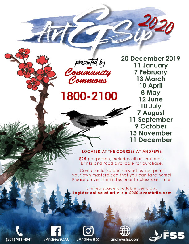 Art & Sip Flyer (2020)
