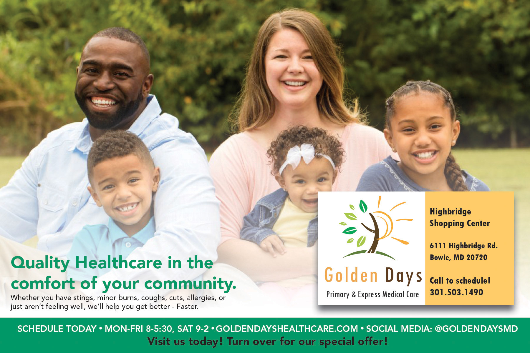 Golden Days Postcard Front (2020)