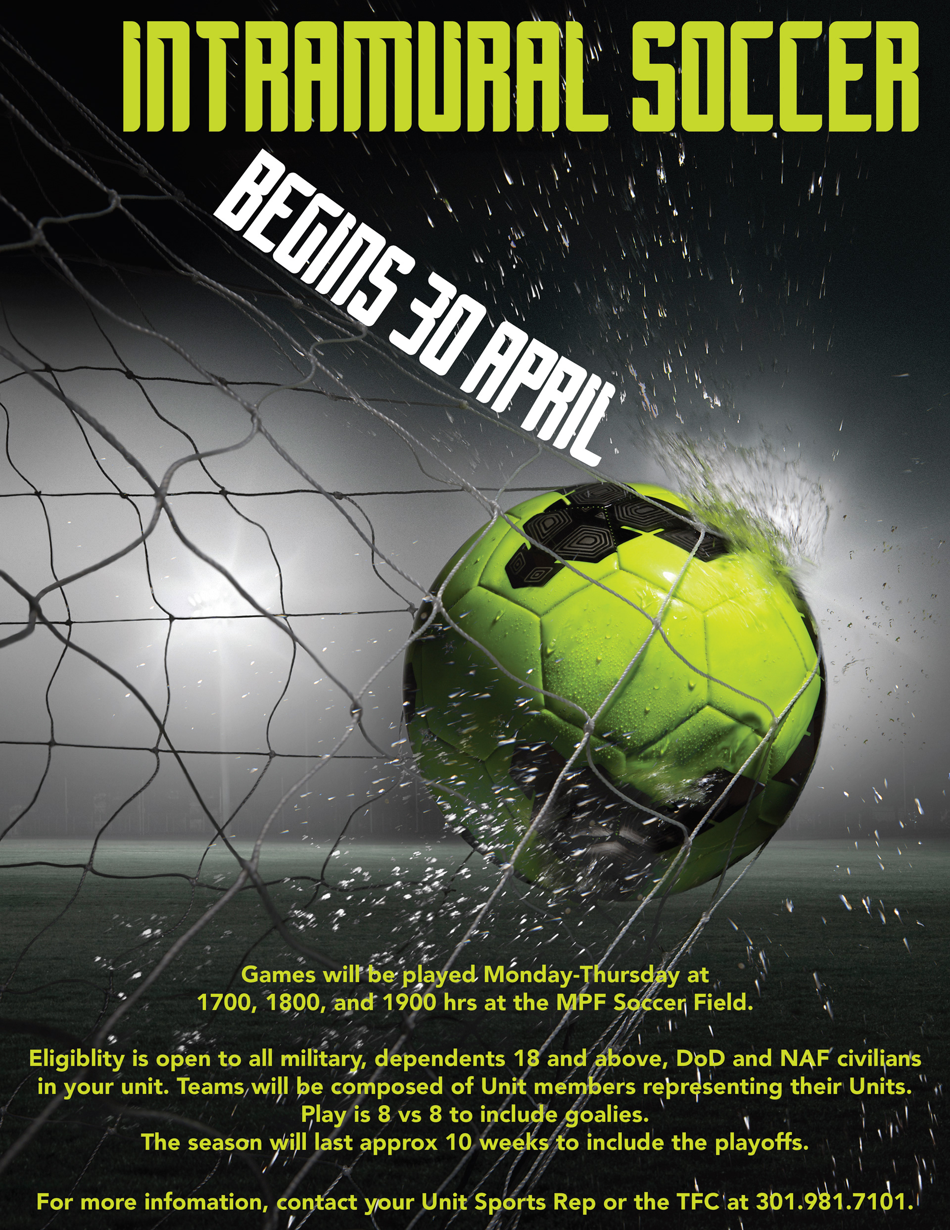Fitness Center Intramural Soccer Season