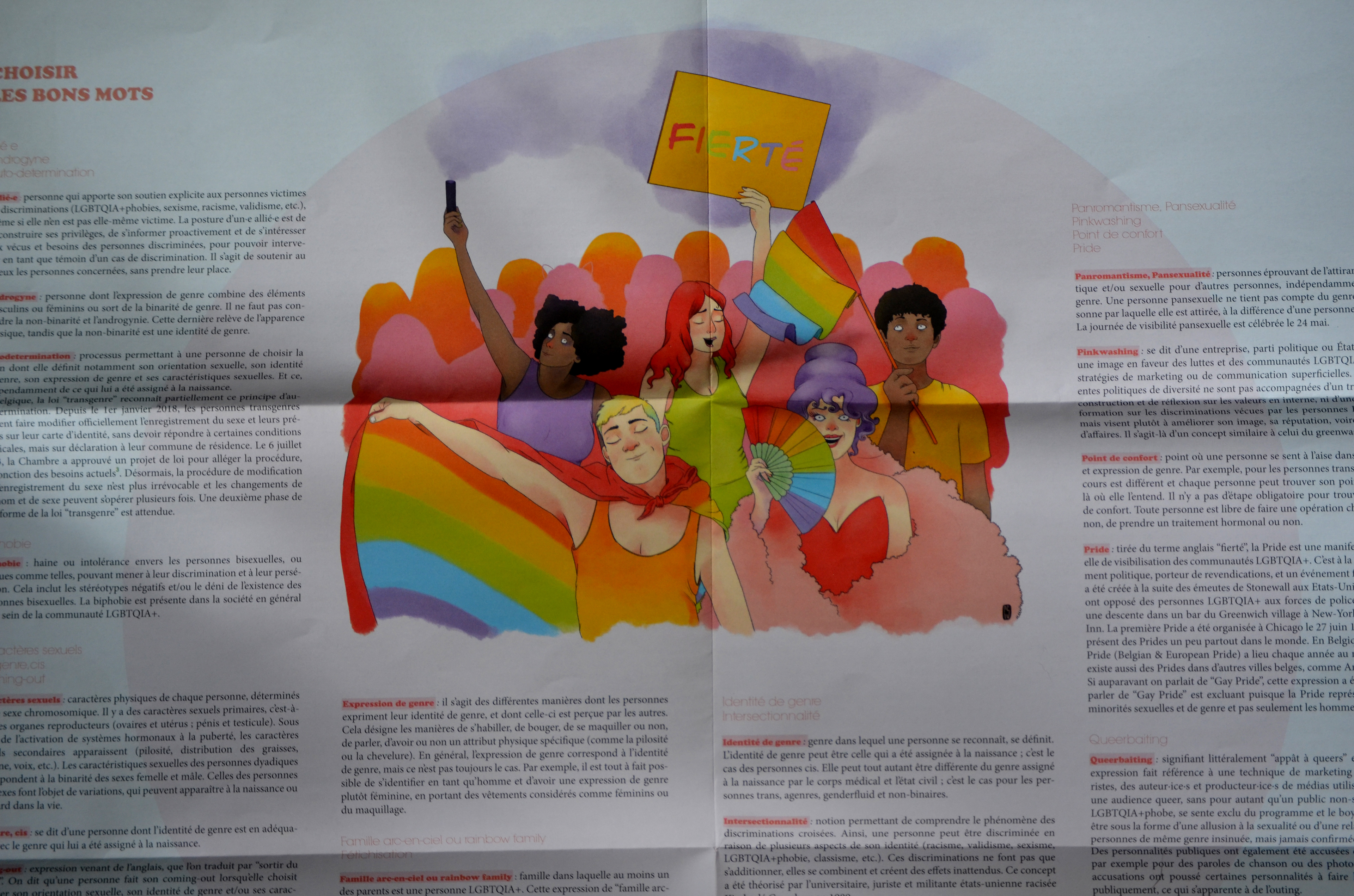 illustration pour le fascicule "informer sur les thématiques LGBTQIA+" de l'AJP 2023