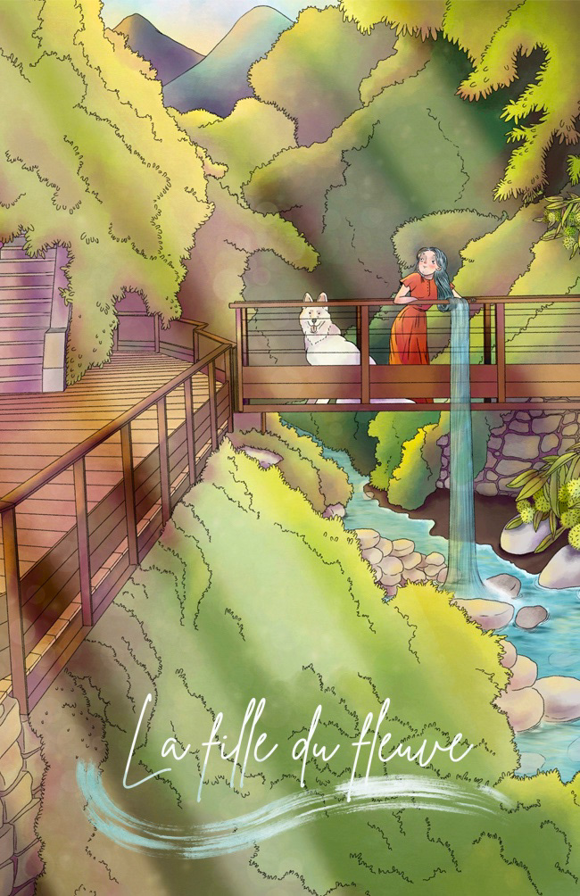 illustration pour un flyers de maison d'hôte 