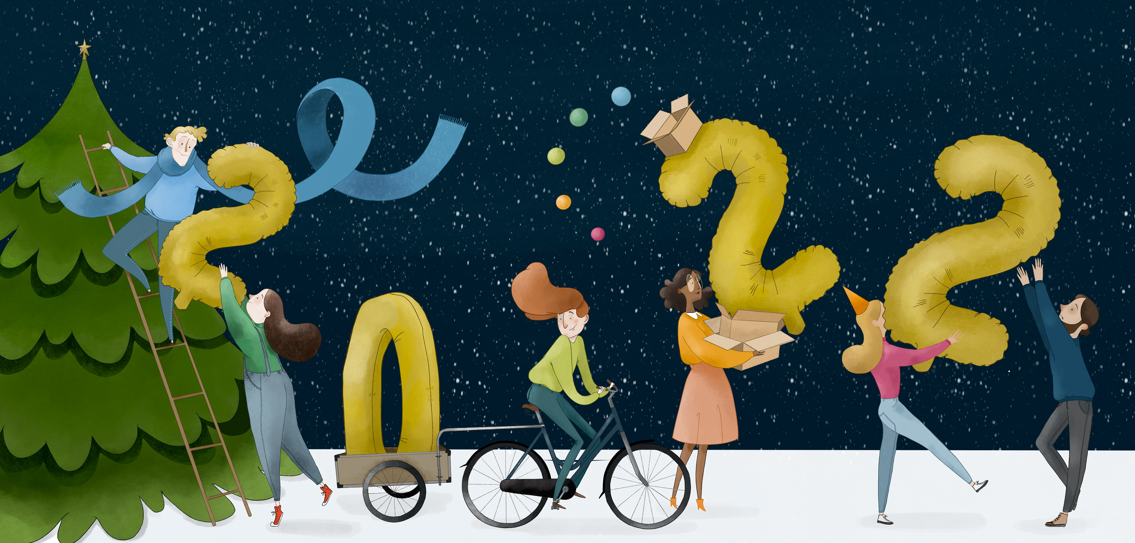 carte de voeux pour Step entreprendre & co 2021