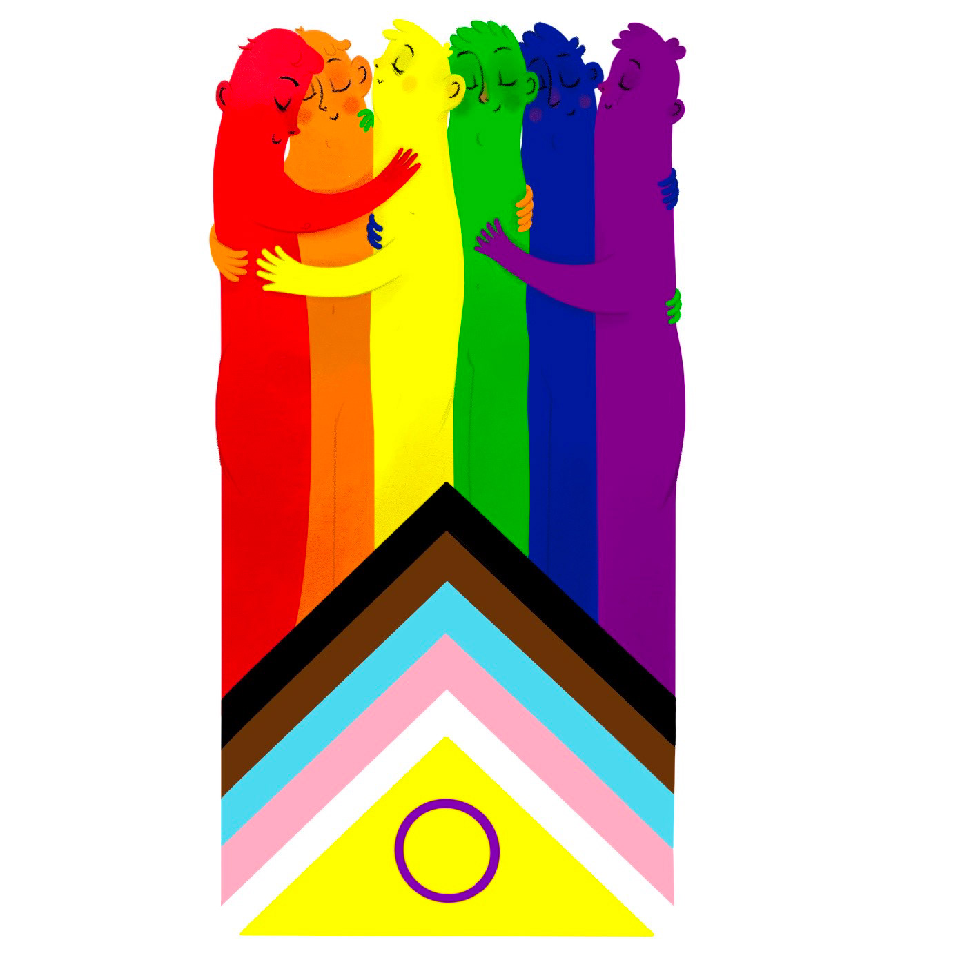 illustration pour le fascicule "informer sur les thématiques LGBTQIA+" de l'AJP 2023