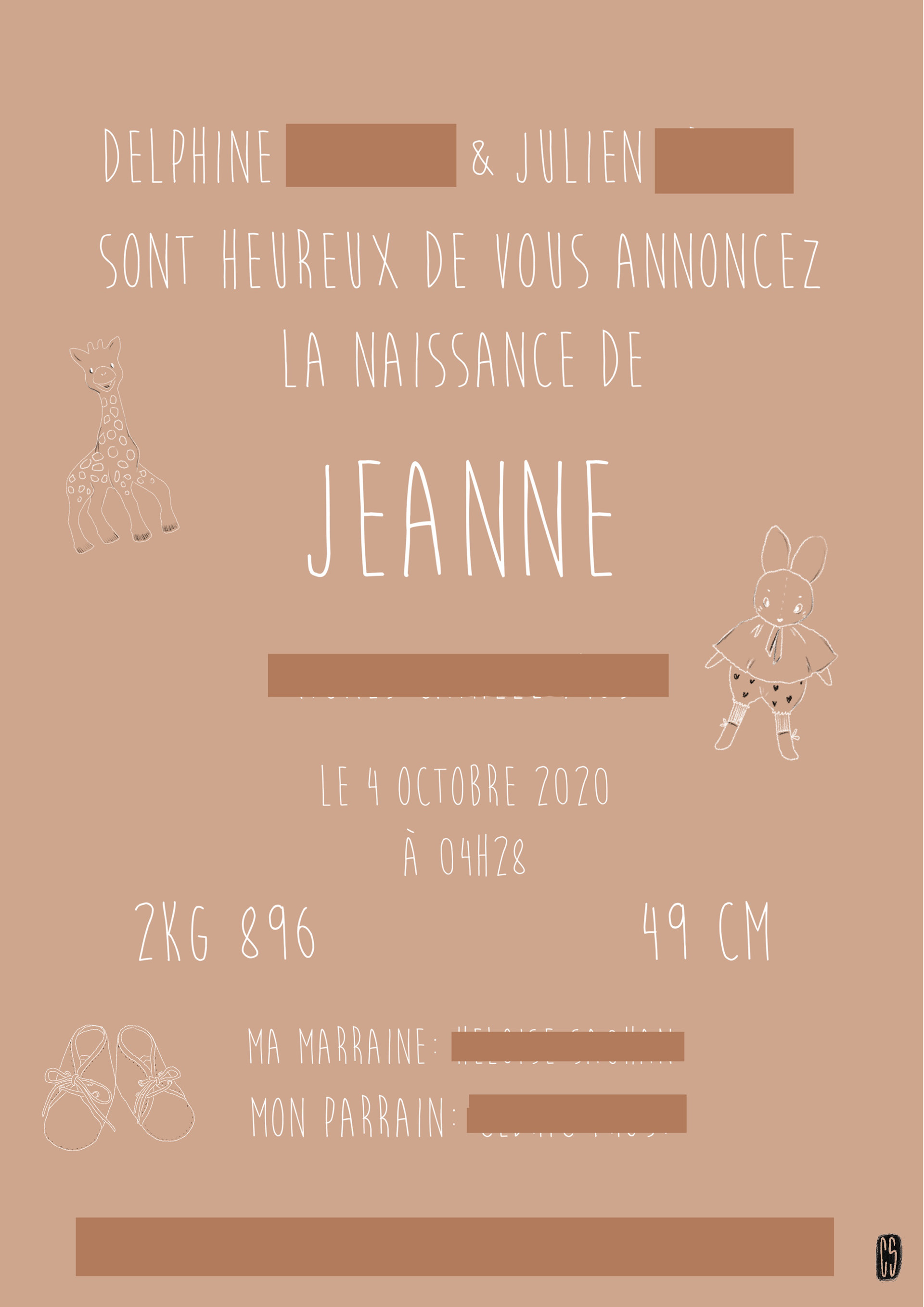 faire-part sur mesure 2020