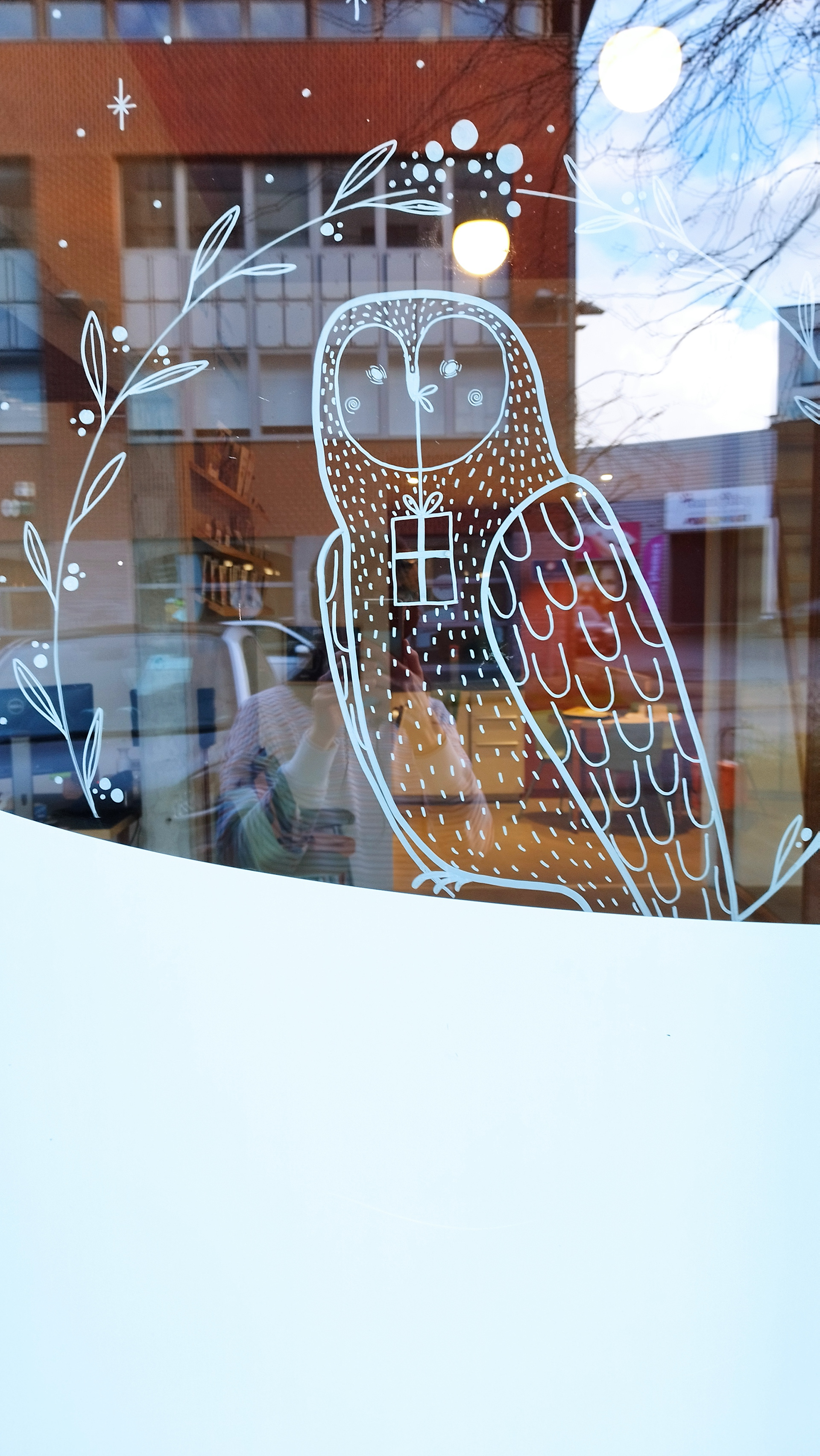 fresque de Noël chez Pilo assurance 2023