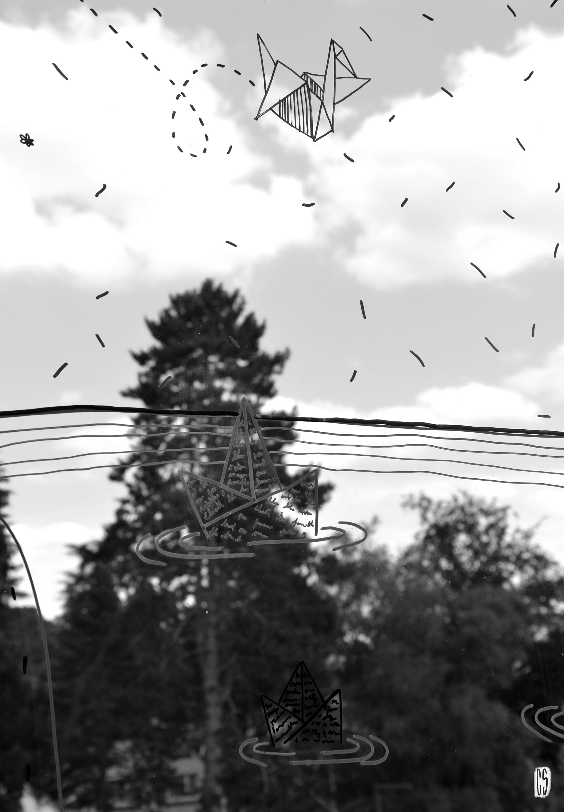 fresque pour la bibliothèque du Homborch Uccle 2020