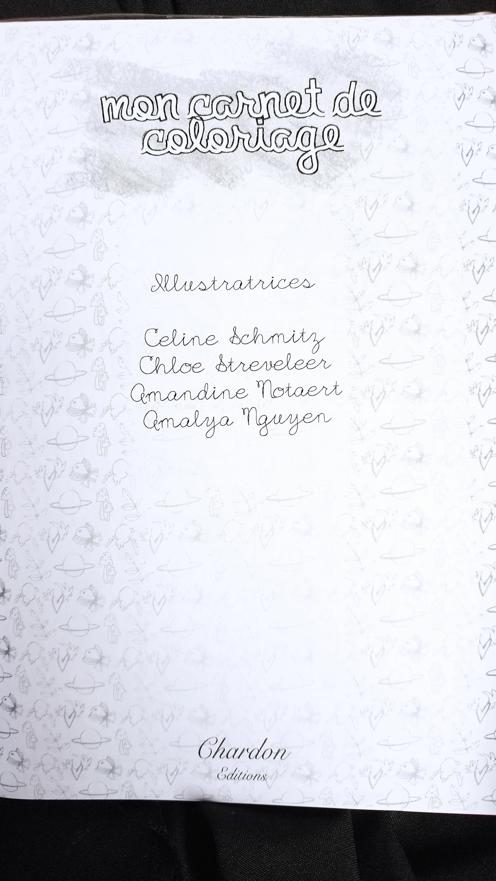 illustration pour "Chardon édition" livre de coloriage 2015