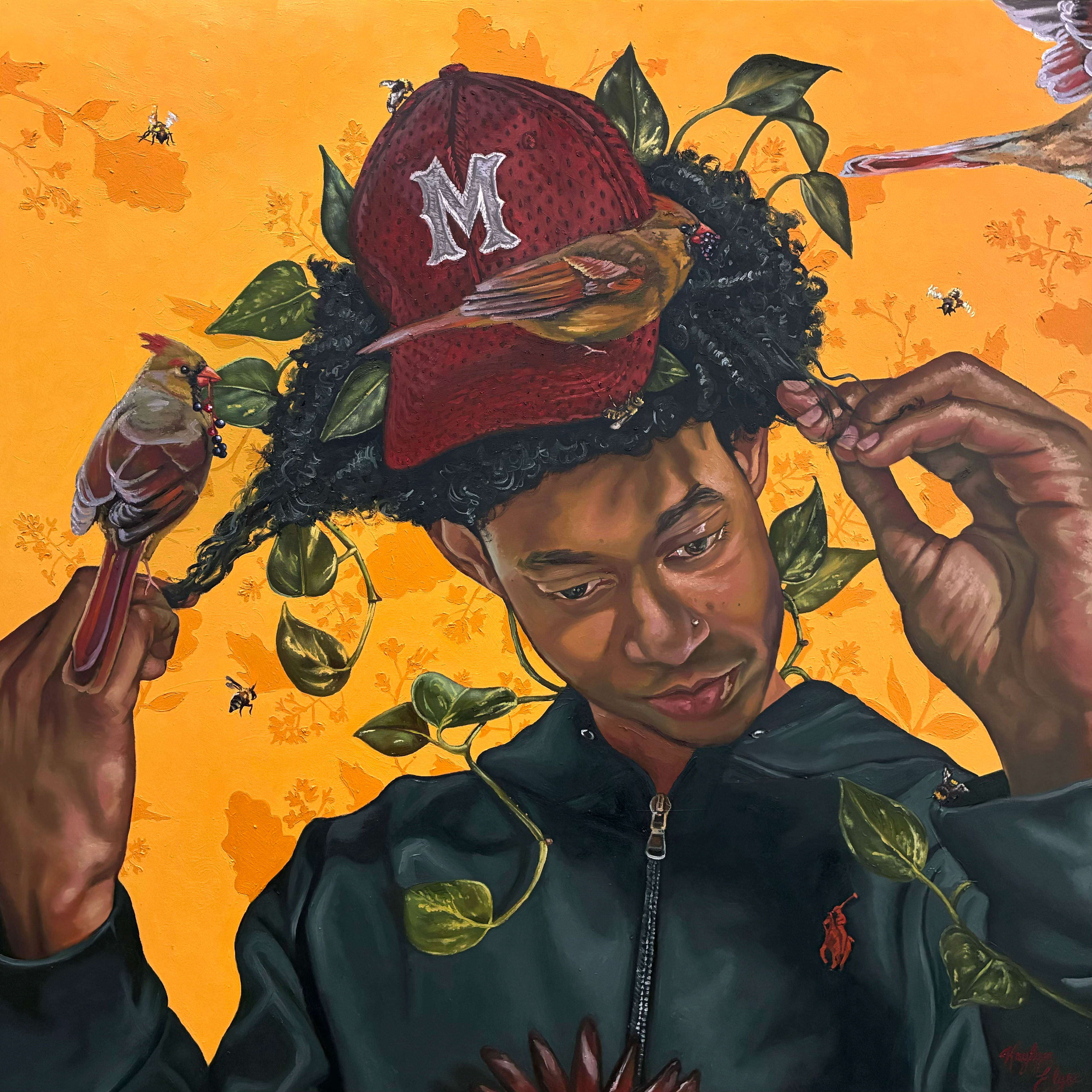 "Abundance", oil on panel, 30" x 30", 2026, Available Soon