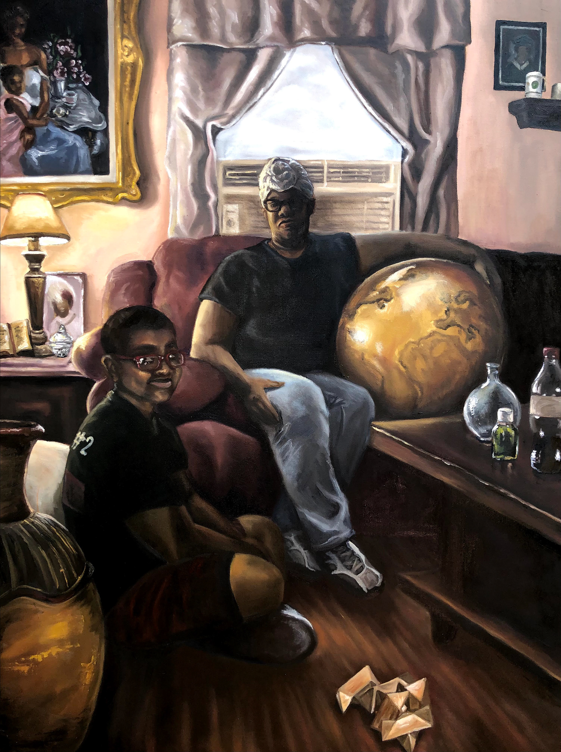 "The Living Room", 40" x 30", oil on canvas, 2020, Not for Sale