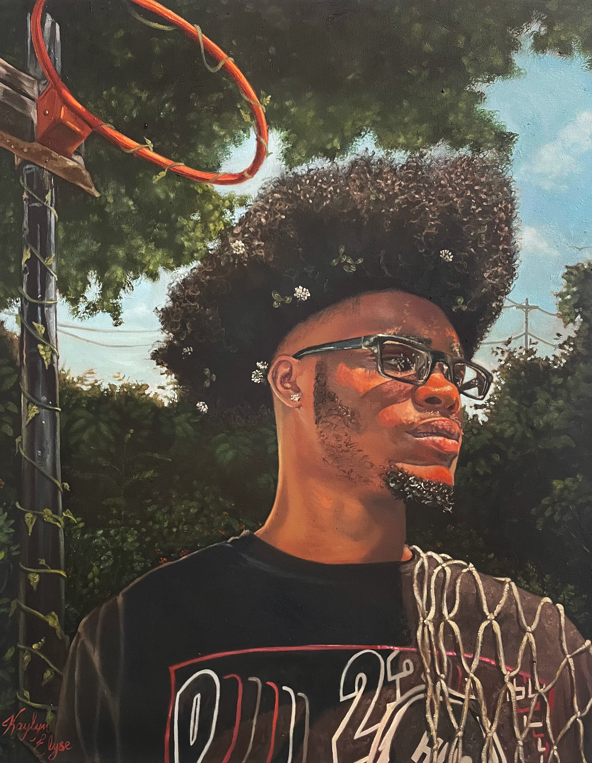 "Empowered", oil on canvas, 24" x 30", 2025, Tanya Weddemire Gallery