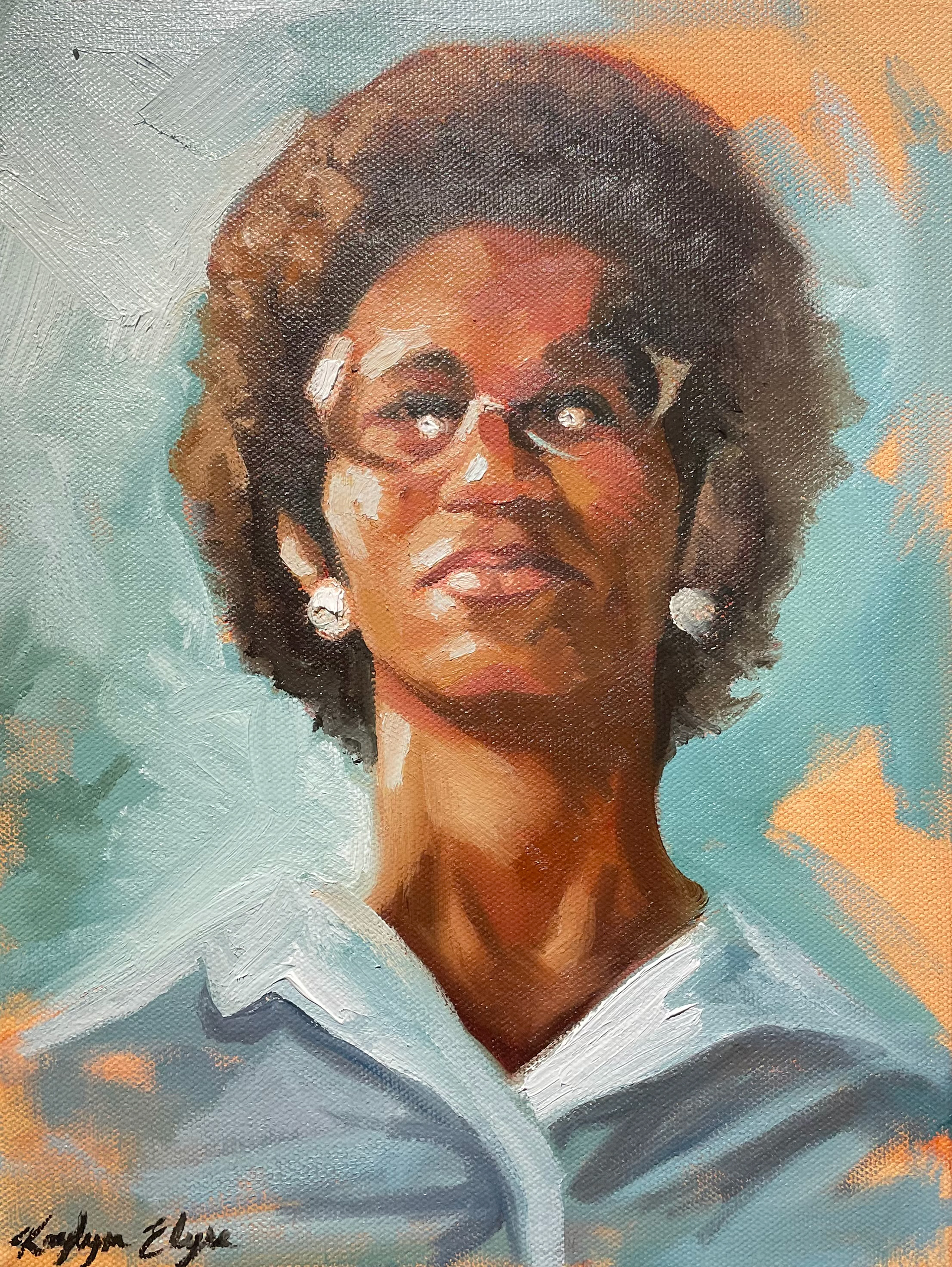 "Study (Nisey)", oil on canvas, 9" x 12", 2023, Not for Sale
