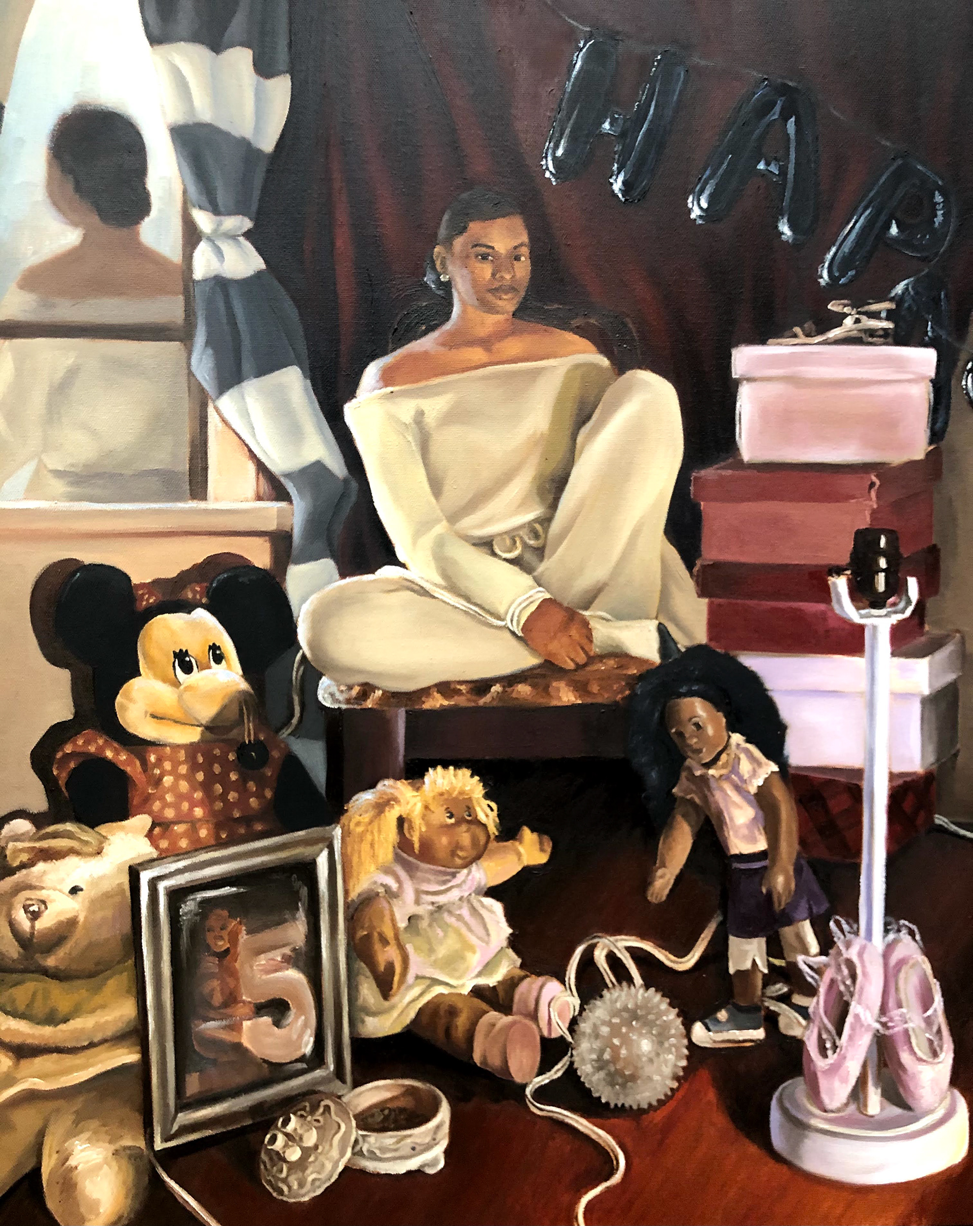 "Forever, Baby Girl", 24" x 18", oil on canvas, 2020, Not for Sale