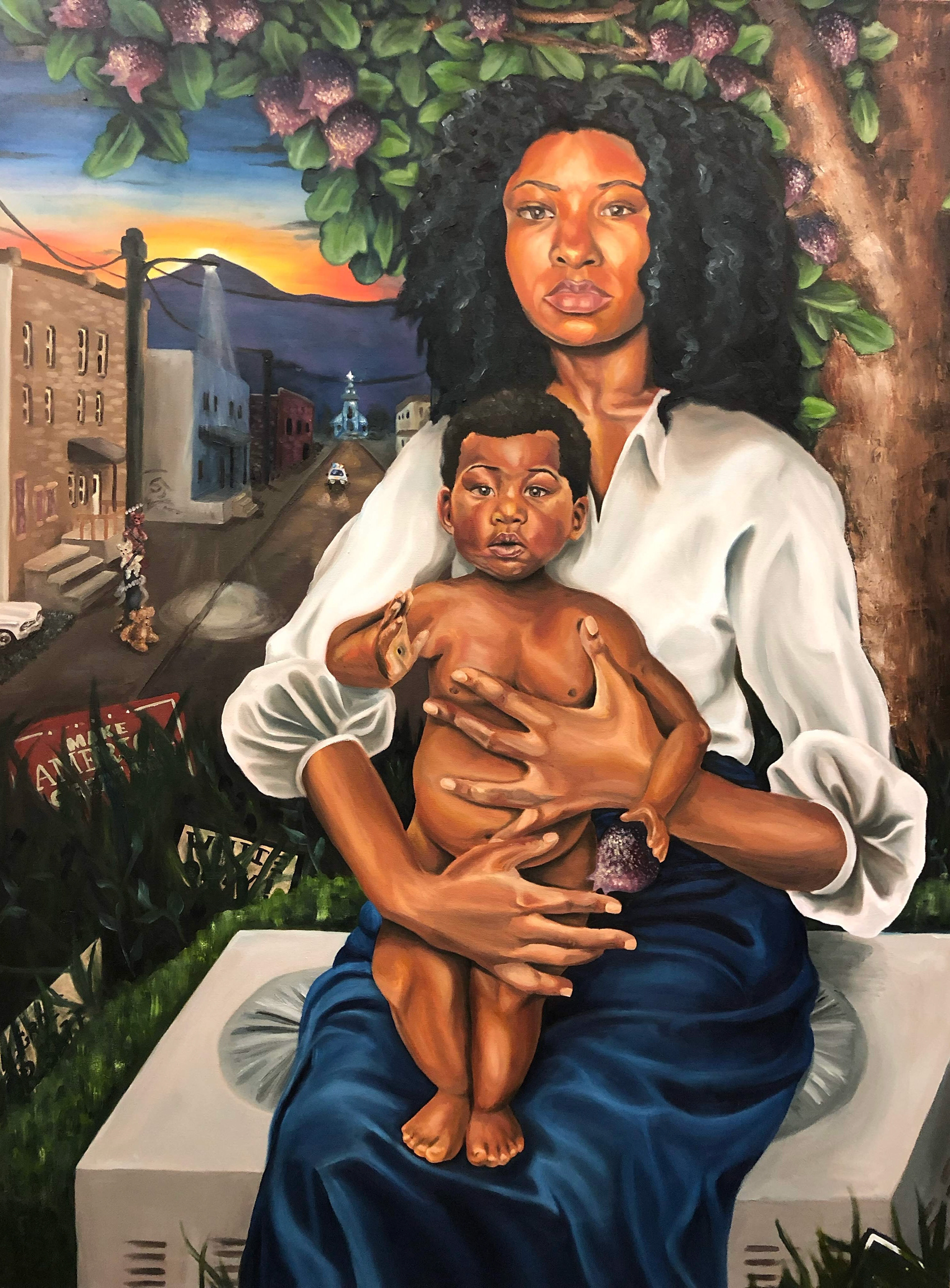 "Awaiting the Son's Rise", 48" x 36", oil on canvas, 2018, Sold
