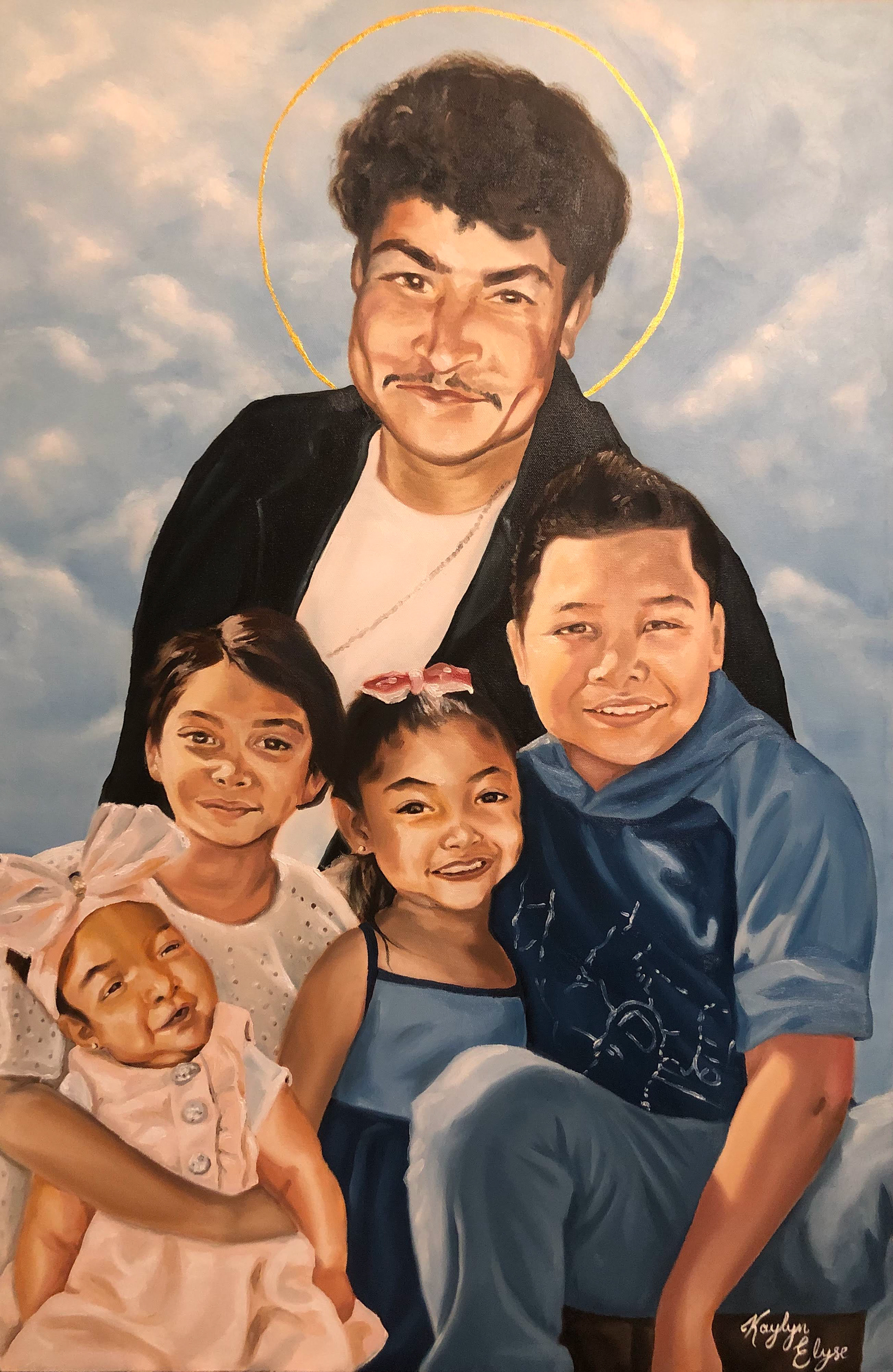 Oil and Acrylic on Canvas, 24" x 36"
