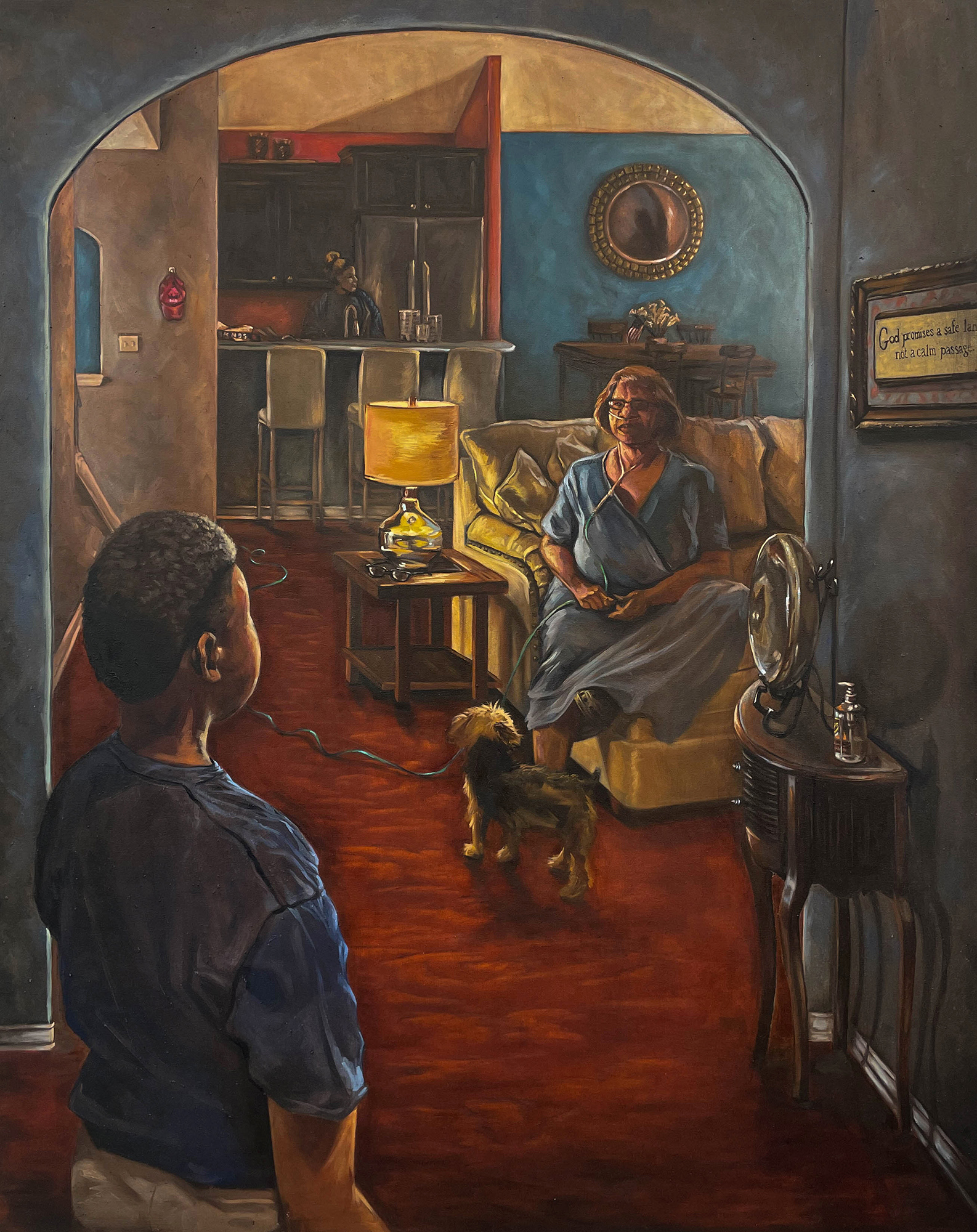 "Their faith unwavering", 60" x 48", oil on canvas, 2022, Not for Sale