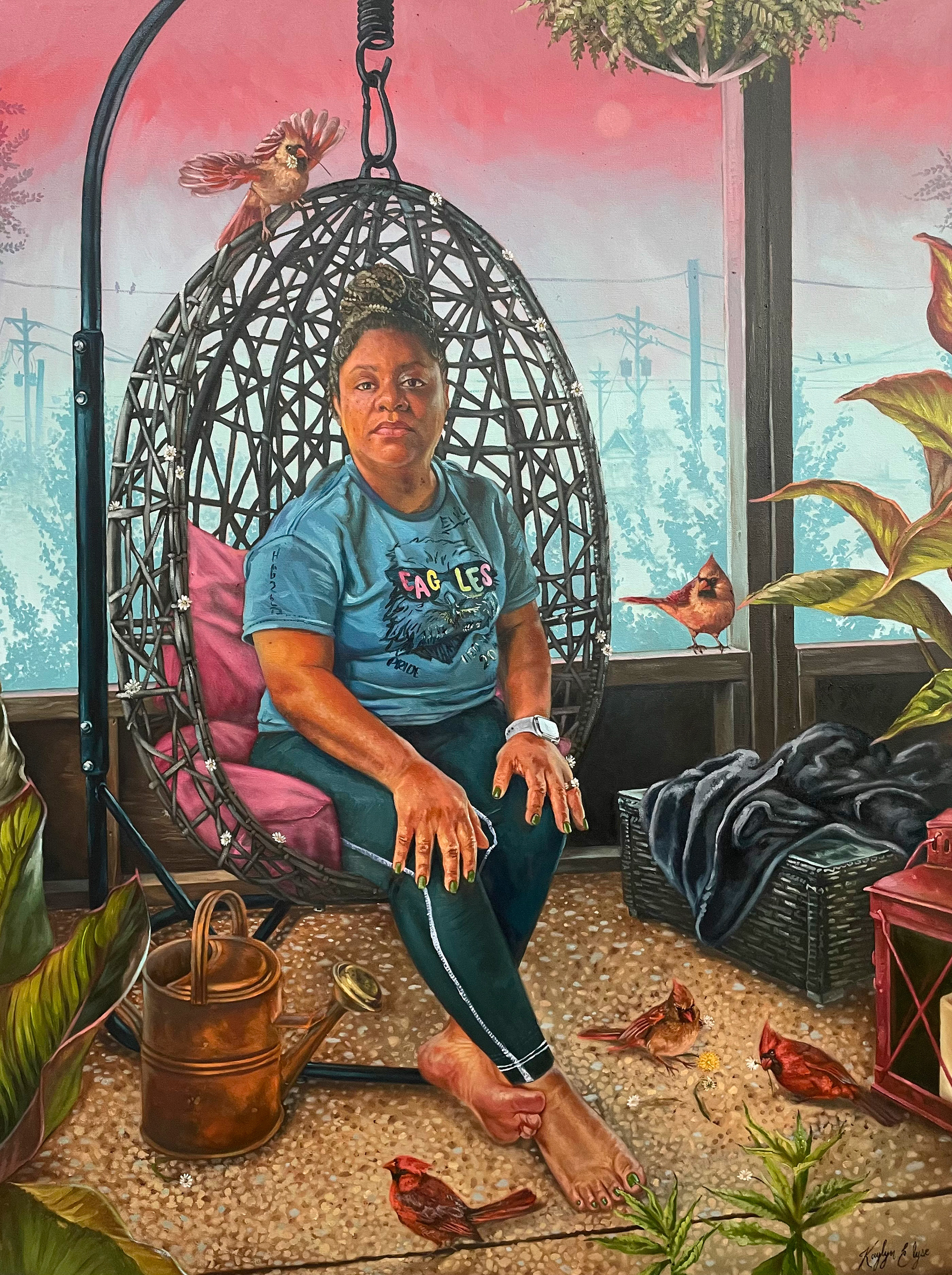 "The Nursery", oil on canvas, 36" x 48" x 1.5", 2025, Price Available Upon Request