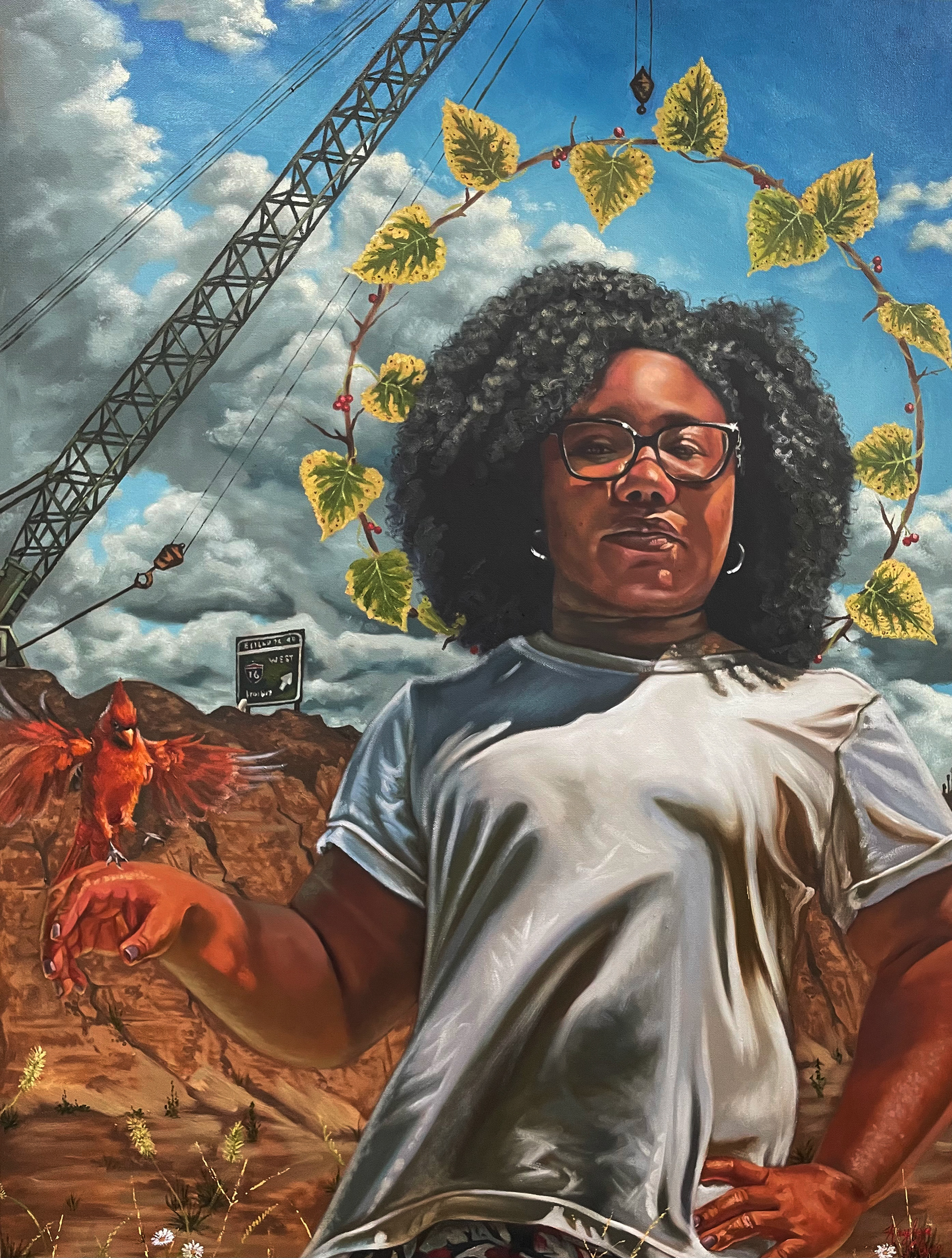 "Liberty", oil on canvas, 30" x 40" x 1.5", 2025, Available through Tanya Weddemire Gallery