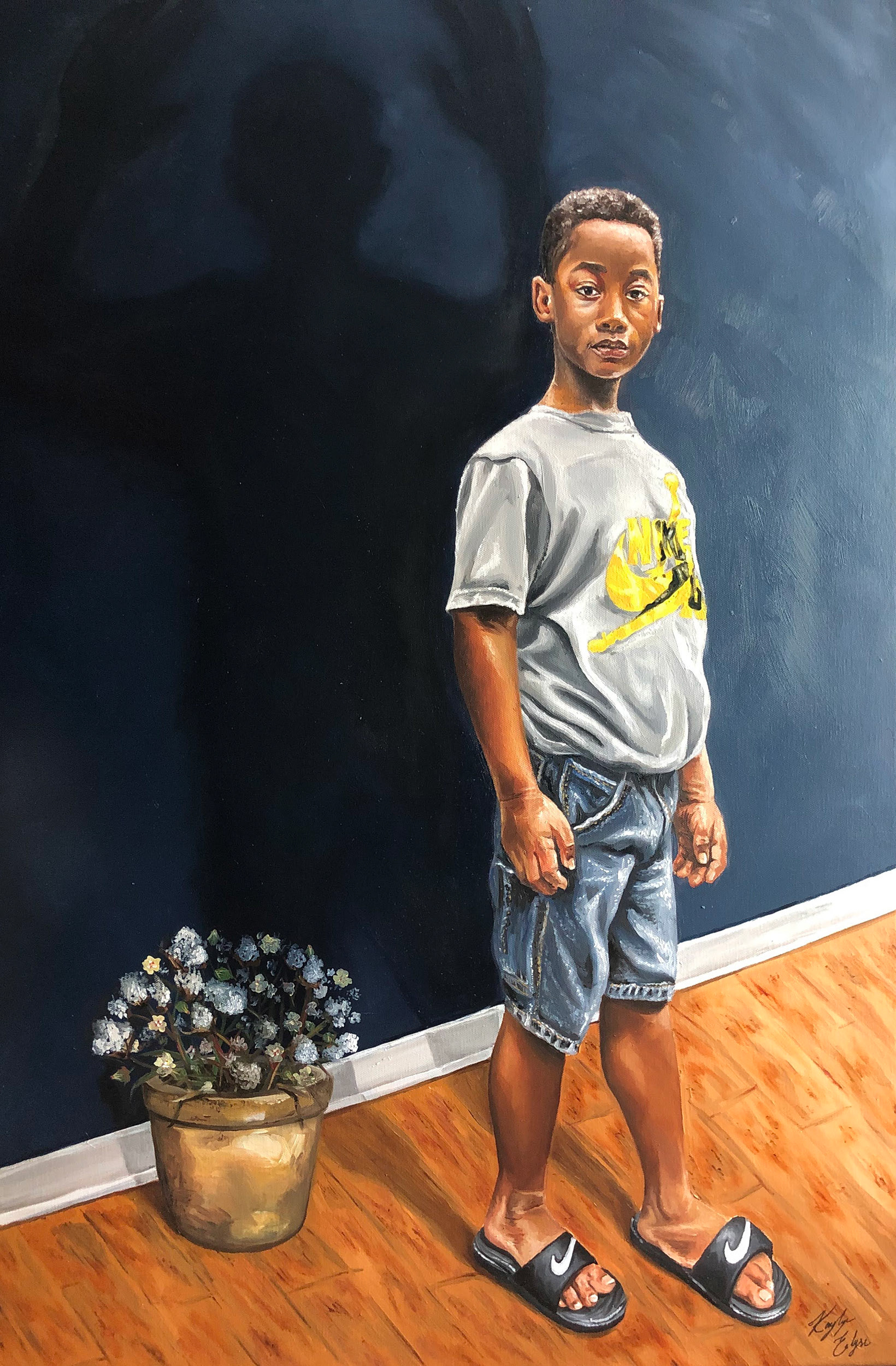 "Coming of Age", 36" x 24", oil on canvas, 2020, Sold