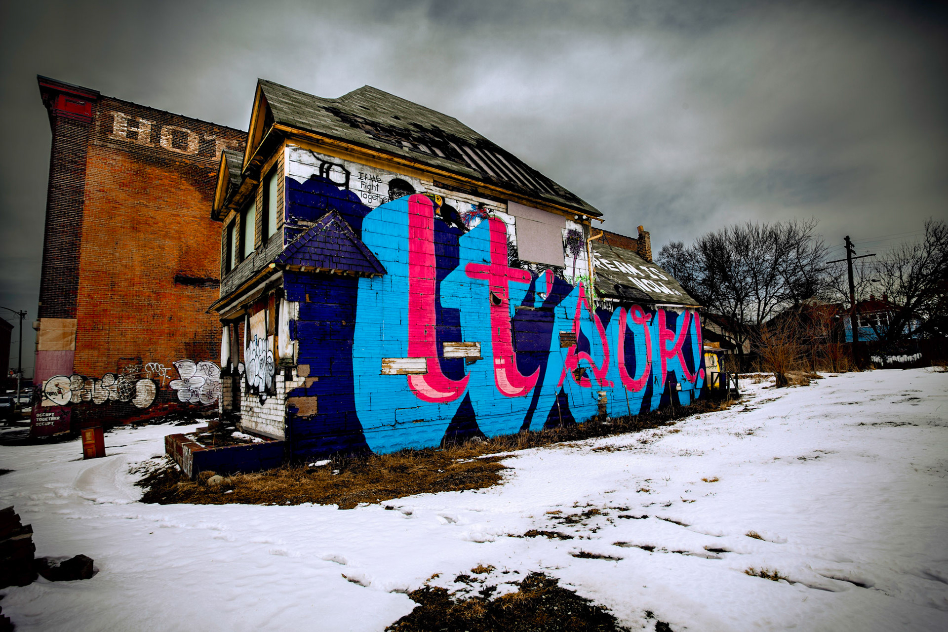 Abandoned home in Detroit, Michigan.
