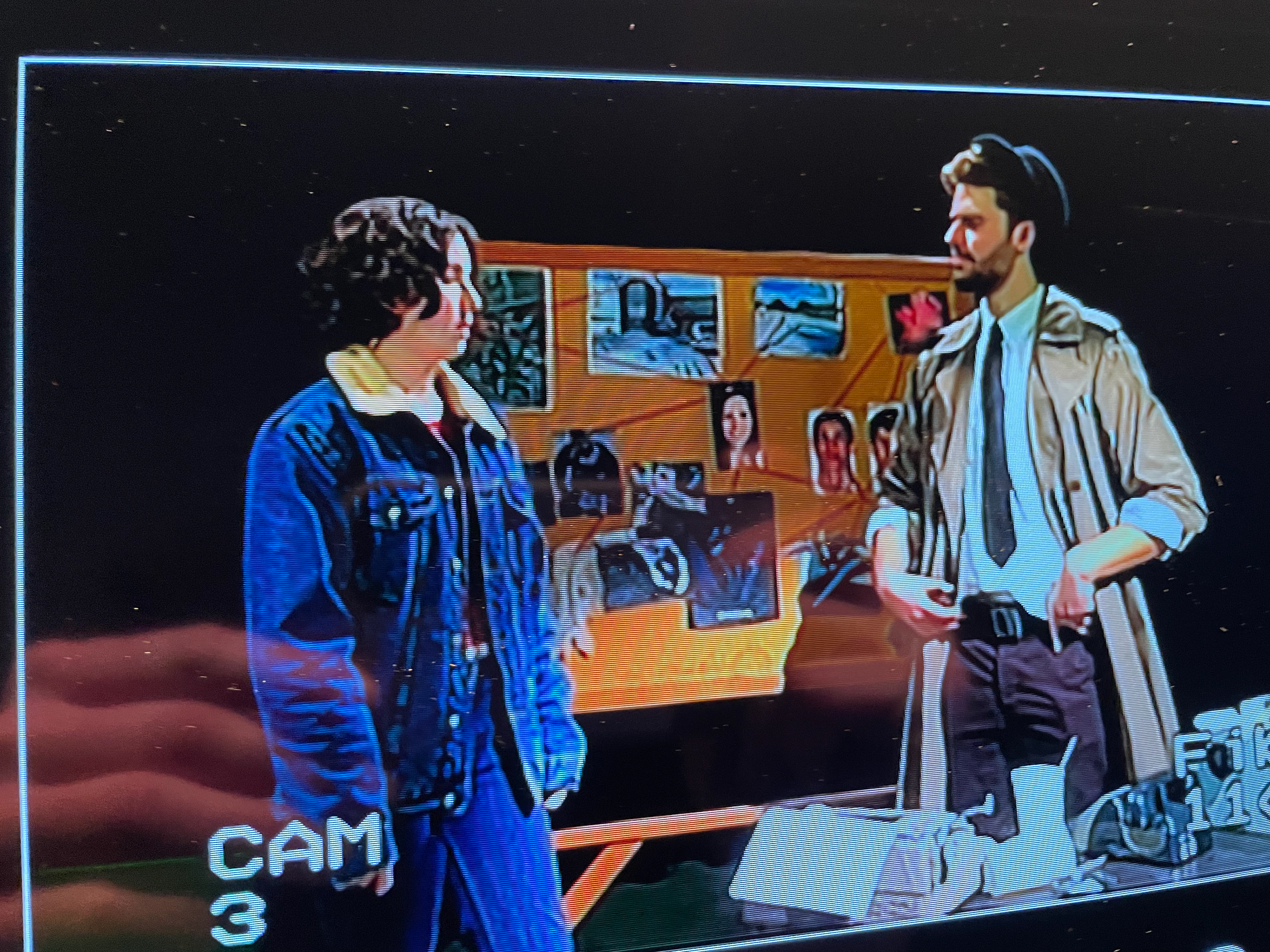 S1E1 shot of camera view in control room
