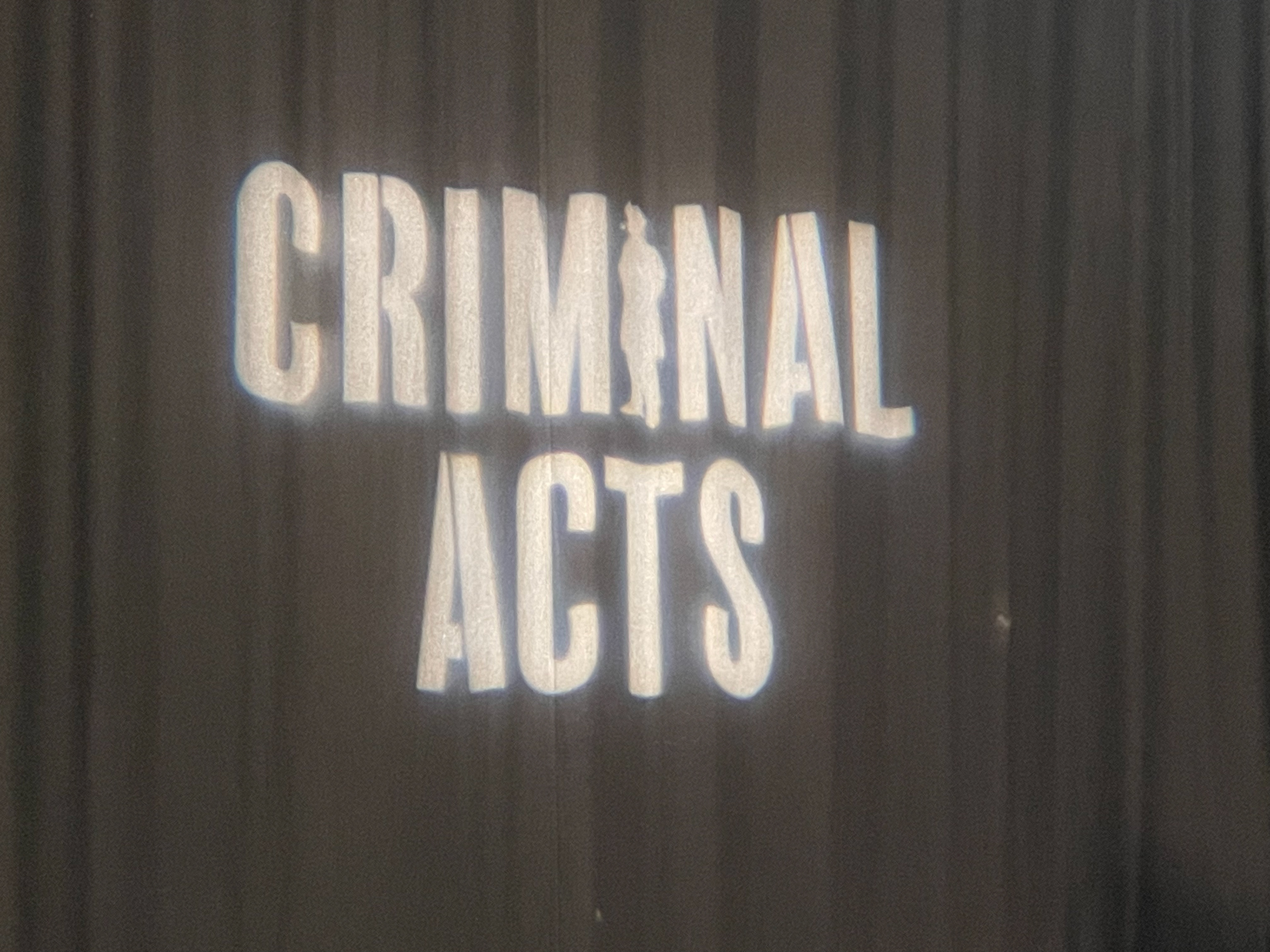 Criminal Acts custom gobo