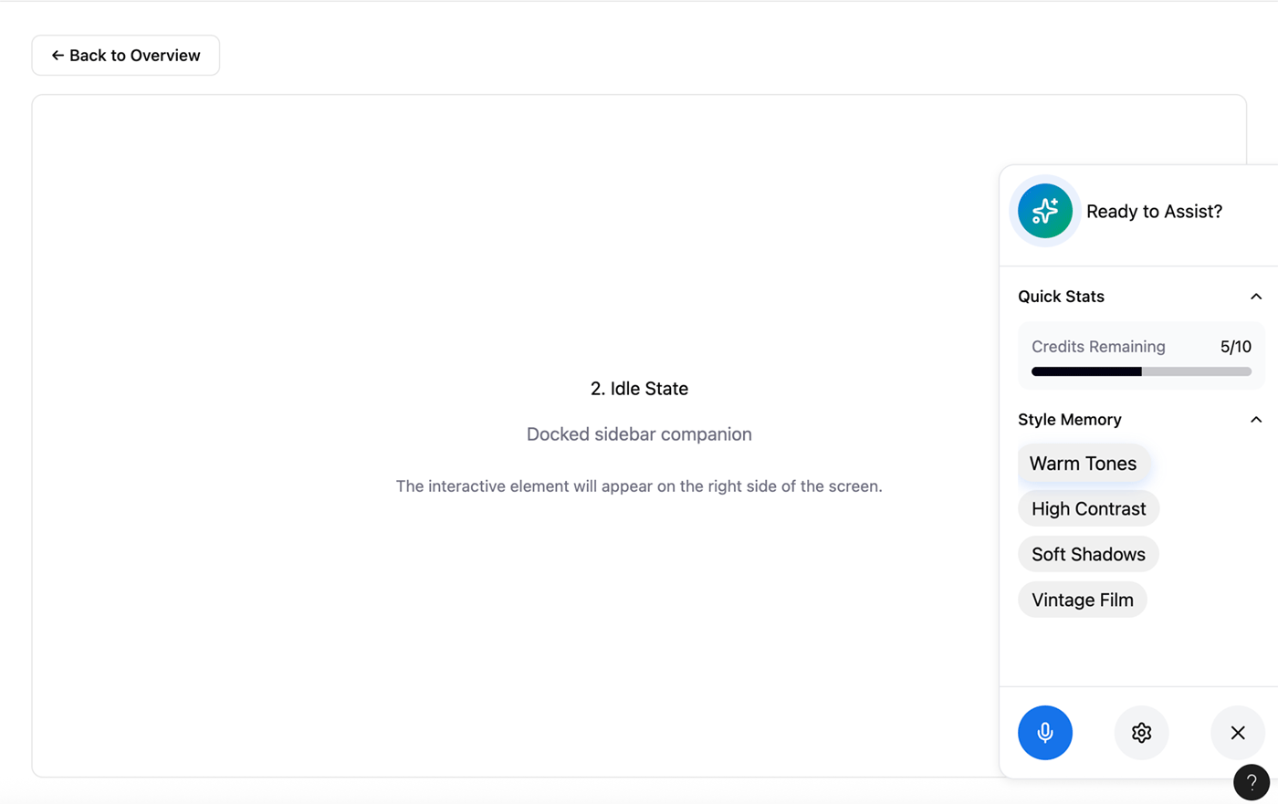 Style Memory in Case of Crash Disruption and for Reuse.