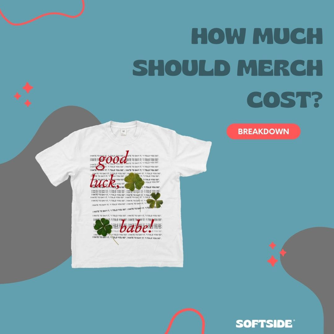 Slideshow of post "How much should merch cost?" cover slide.