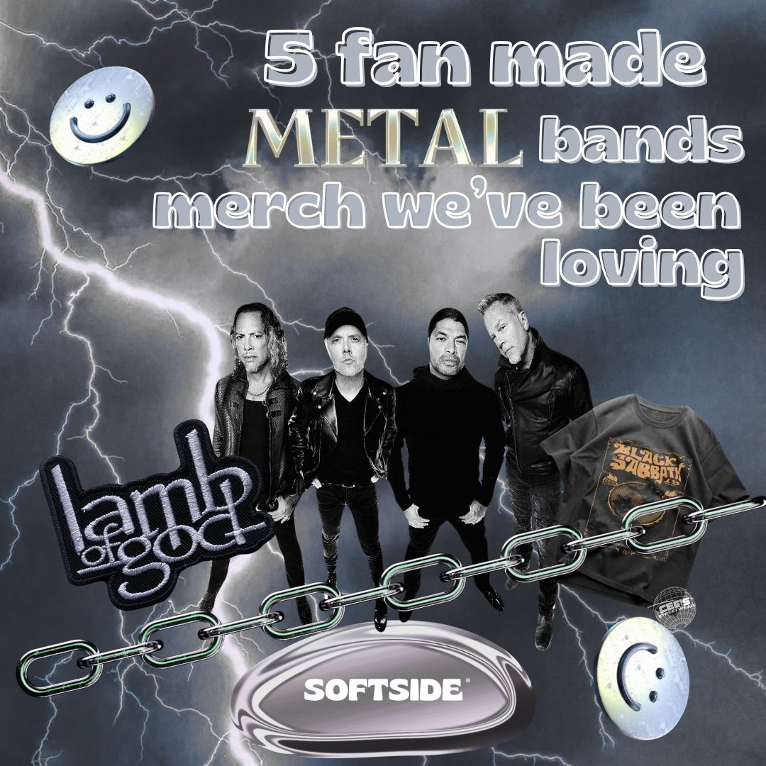 Slideshow of post "5 fan made merch items we're loving: metal edition" cover slide.