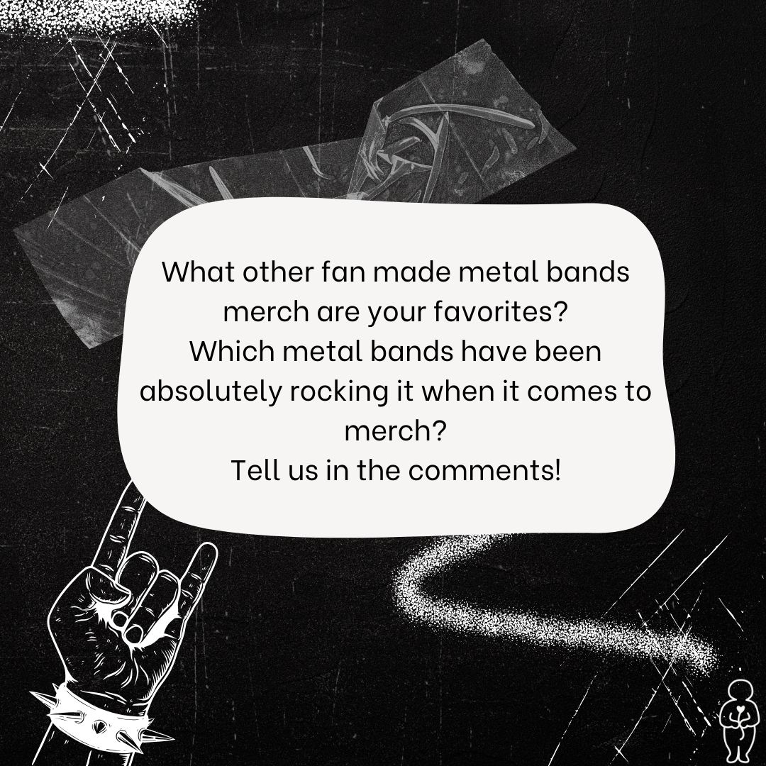 Slideshow of post "5 fan made merch items we're loving: metal edition" CTA slide.