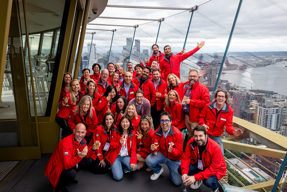 Celebrated our Pinnacle Award winners at the top of the Space Needle with a champagne toast
