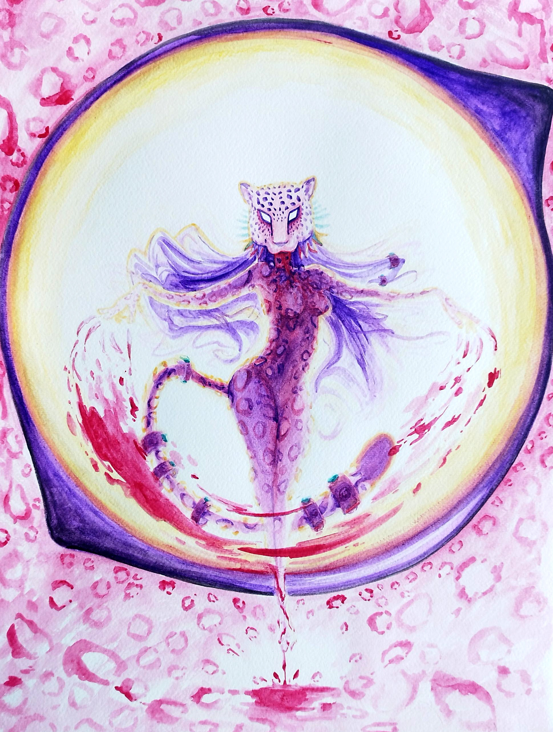 Nahual - Watercolor 36x48cm