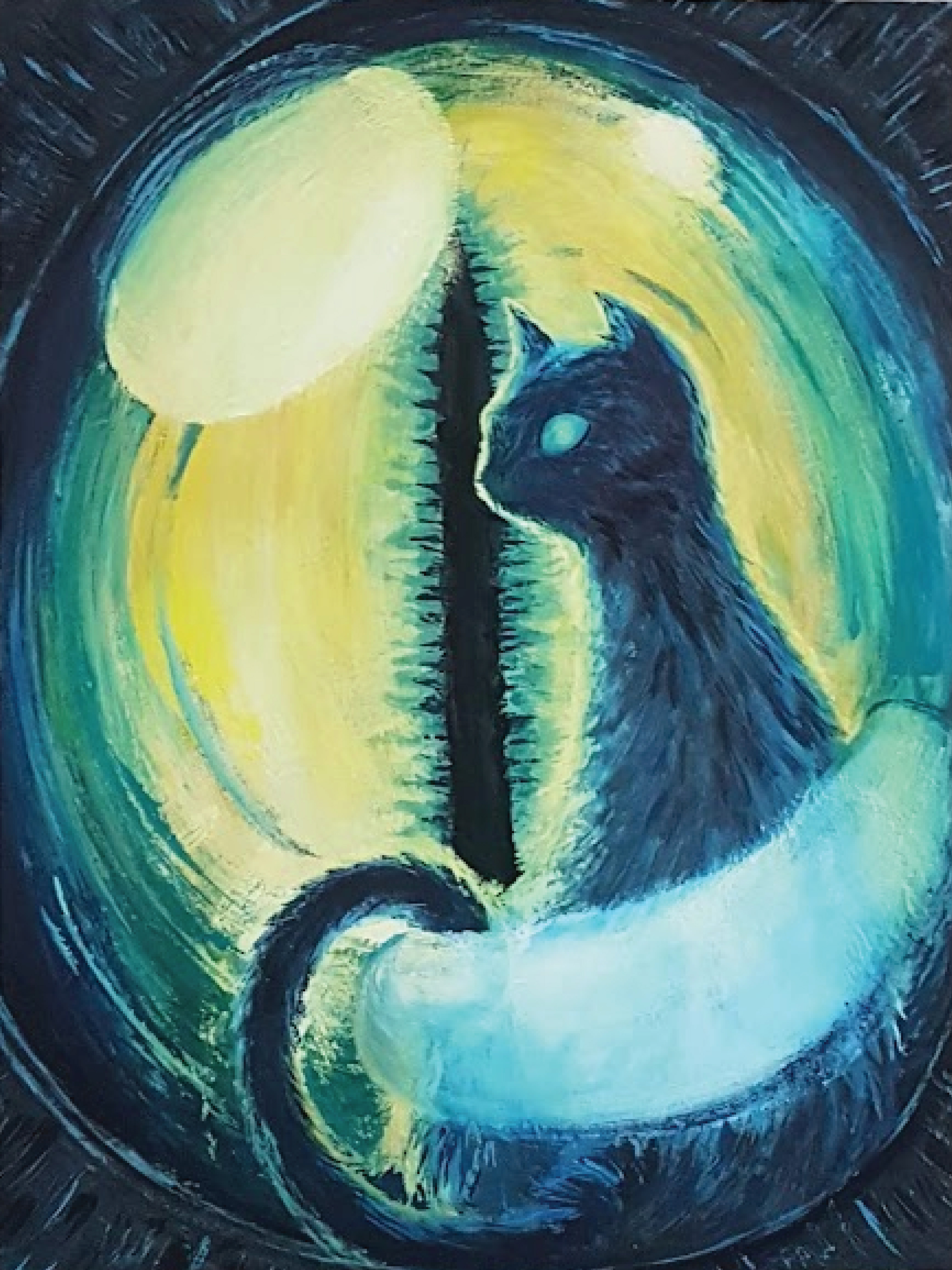 Reflejo - acrylic on wood 30x40cm