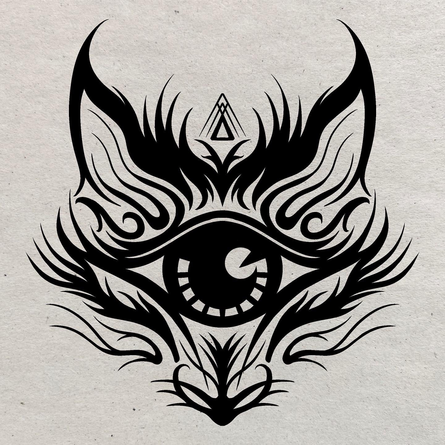 Third-Eye Fox (B&W)