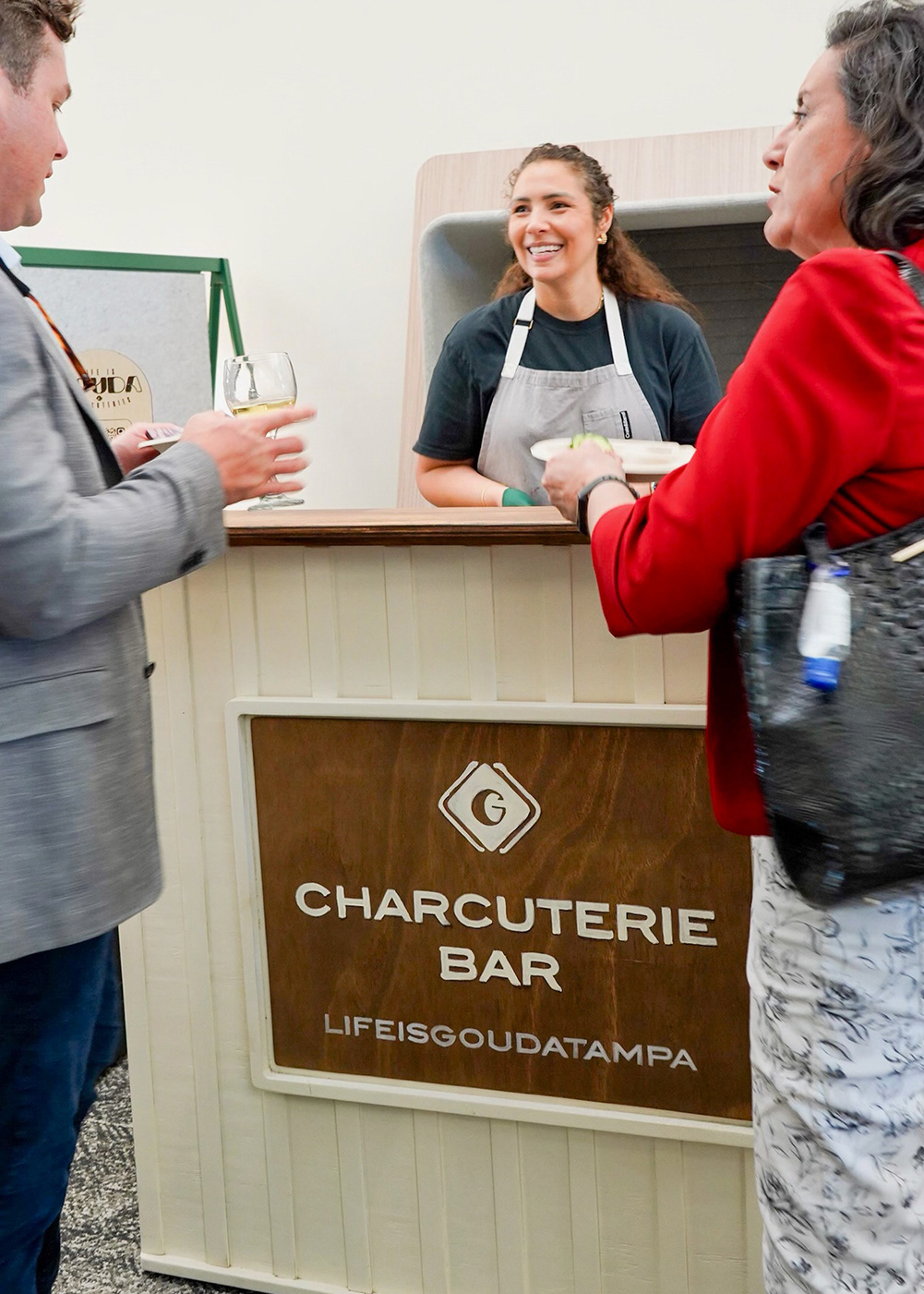 Sasha Serving from The Charcuterie Bar