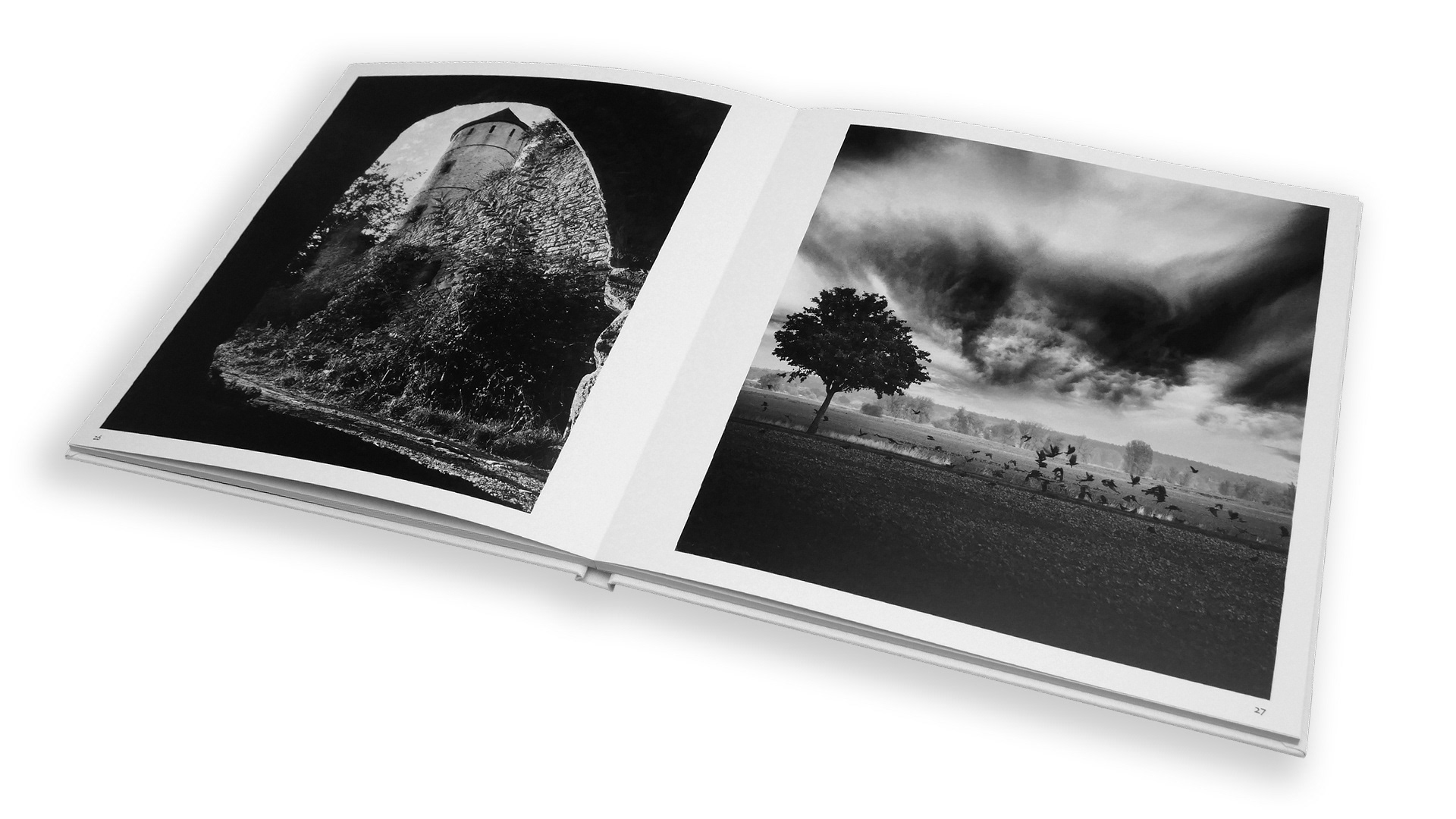 Limited edition black and white fine art photography book Collectible artist book featuring infrared photography by Mark Robert Davey