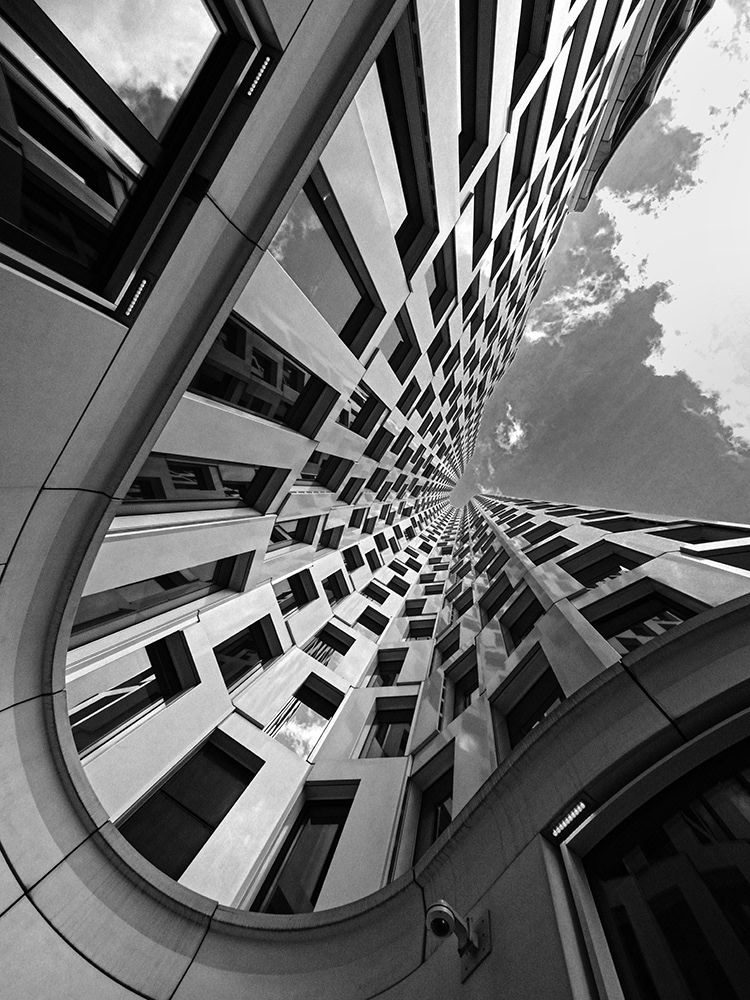Black and white photograph of Motel One - Berlin-Ku'Damm - Germany