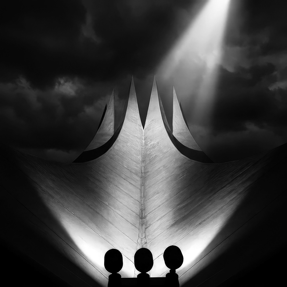 Black and white photograph of Tempodrom - Berlin - Germany