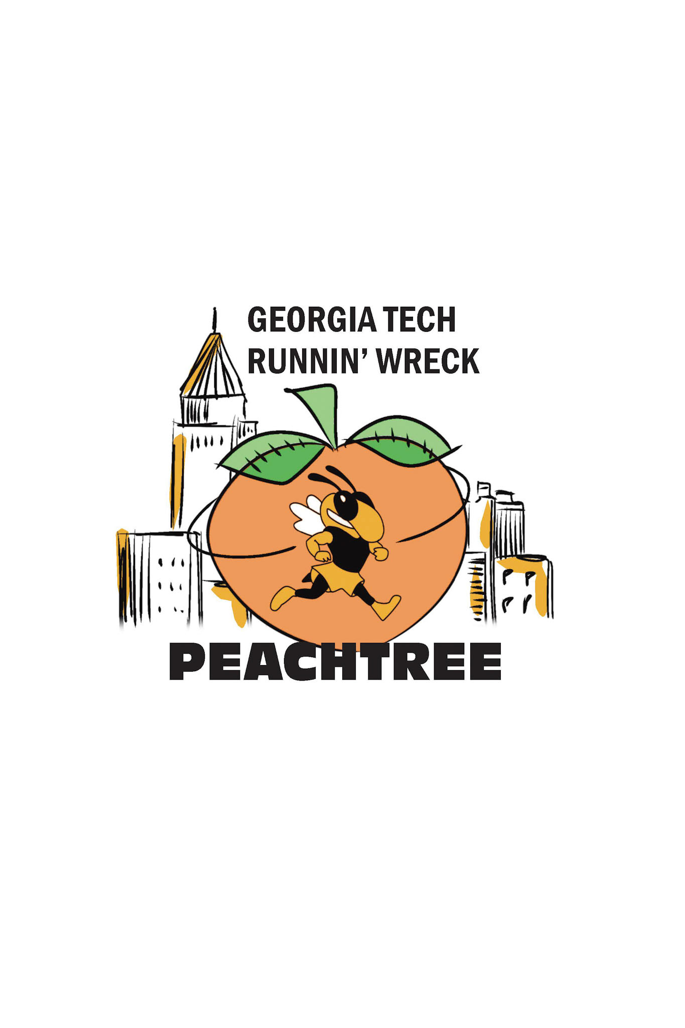 Designed a graphic for a Peachtree x GTRR singlet