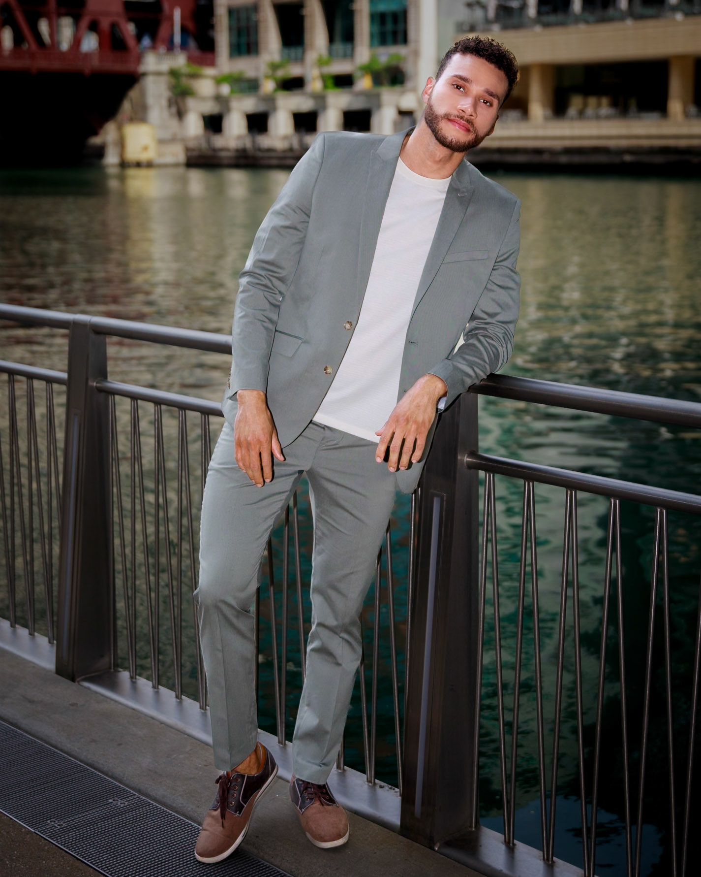 Full-body model photoshoot