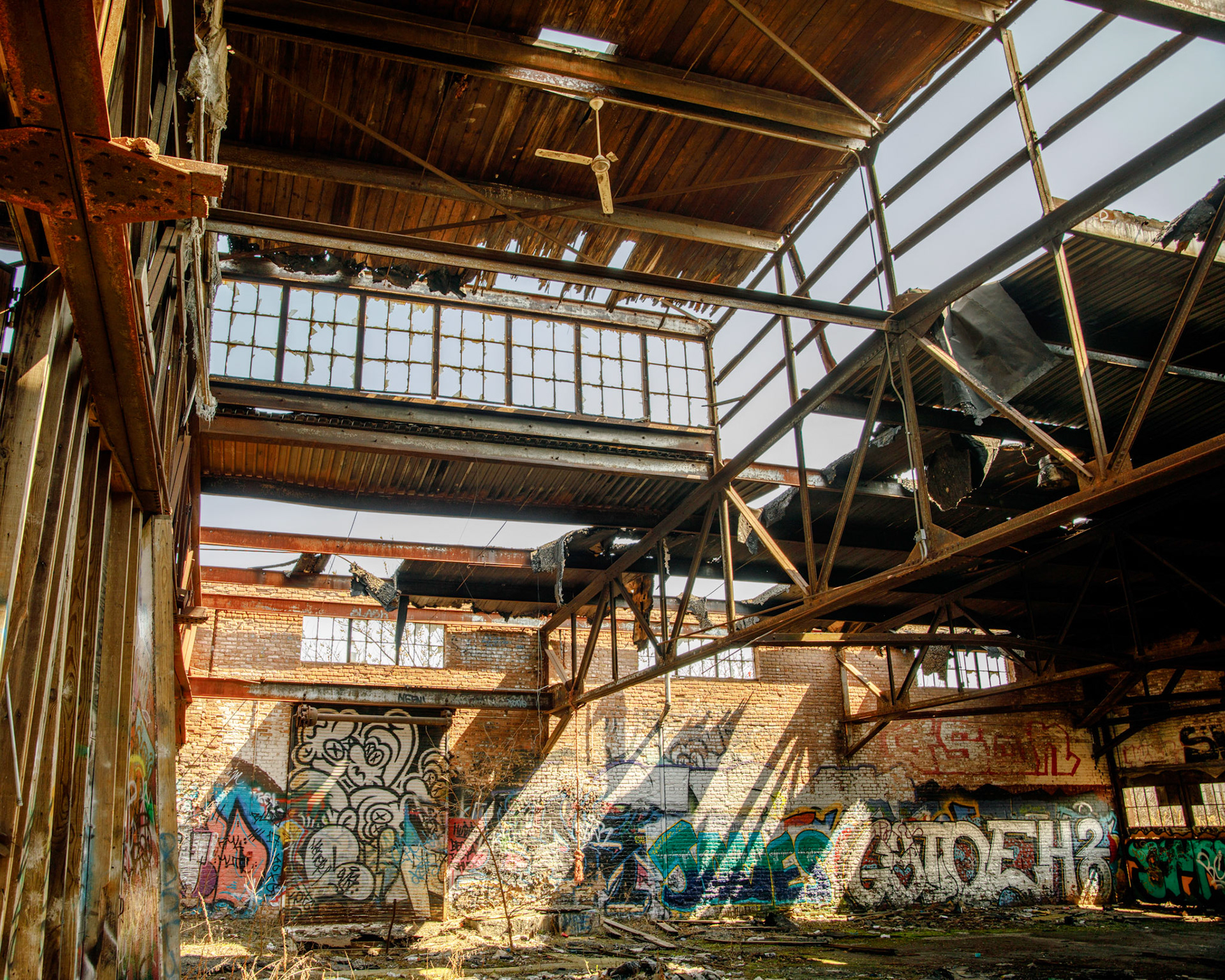 An abandoned grain mill
