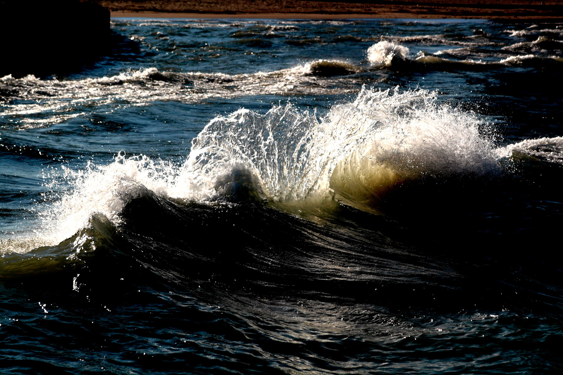 Waves on Lake Michigan