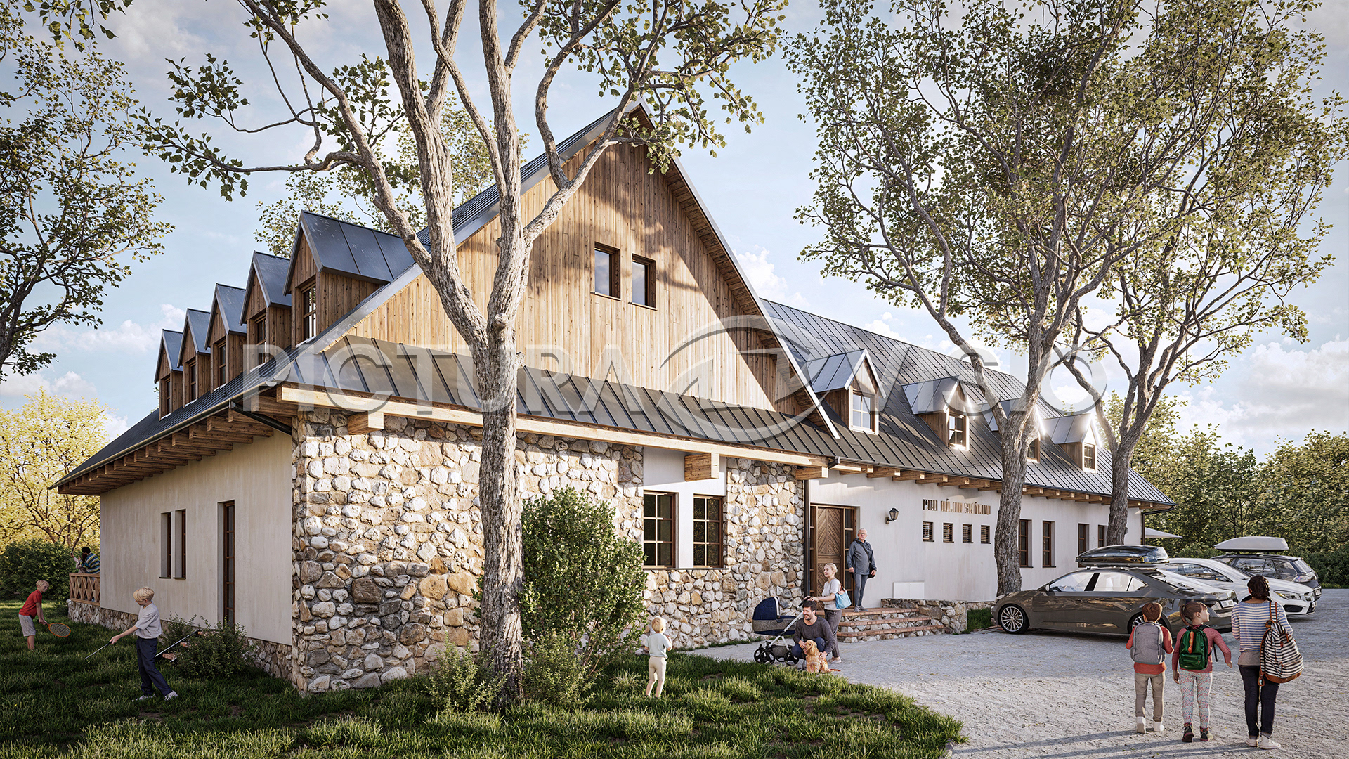 vizualizace ubytovacího zařízení