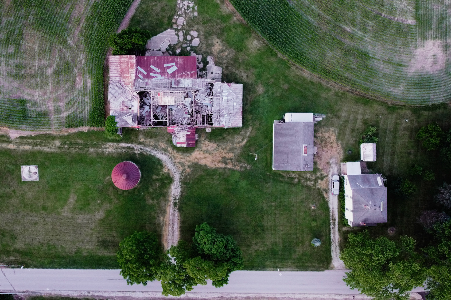 I got a Mavic Mini drone this year and was able to start learning how to make photos and videos with it. I love the colors on this dilapidated barn near my wife's childhood home.