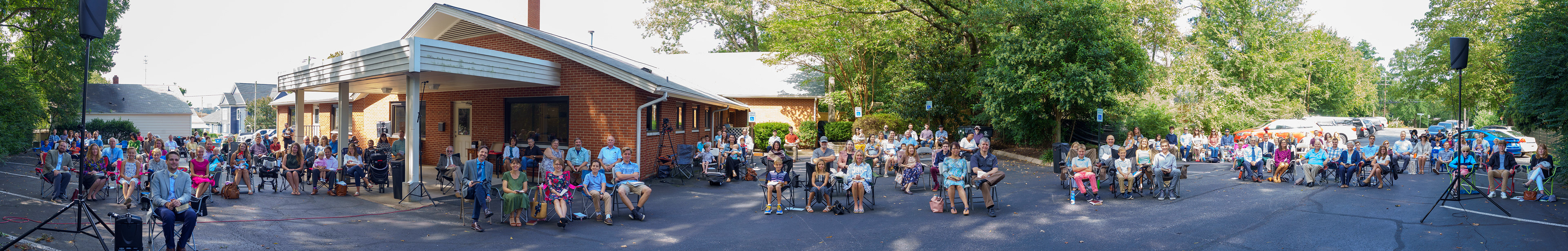 Due to the Covid-19 pandemic, my church met outside in our parking lot for a lot of the year. I was excited to see how well this panorama turned out after a quick, single take. 