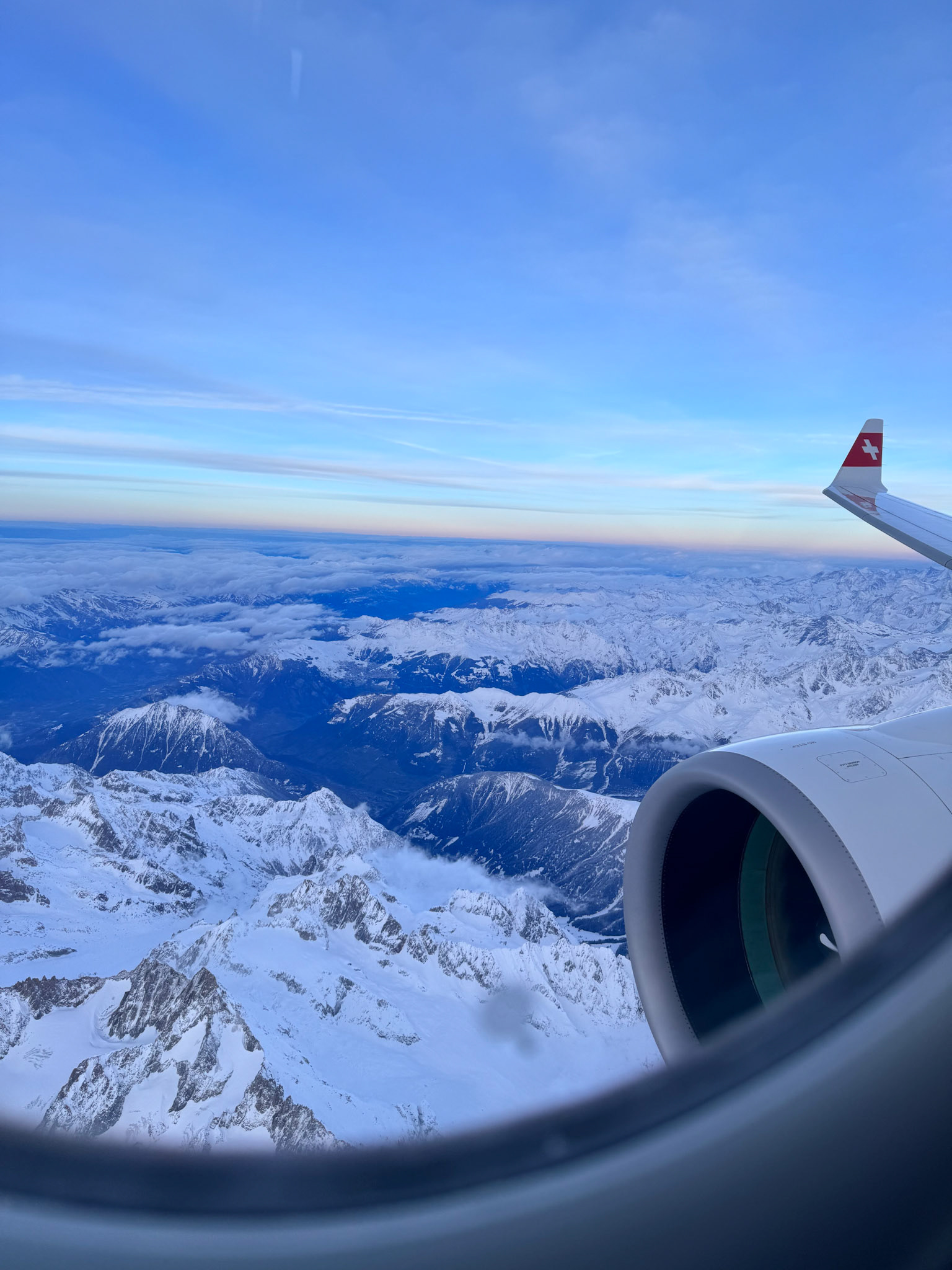 Over the Swiss Alps - Geneva, Switzerland