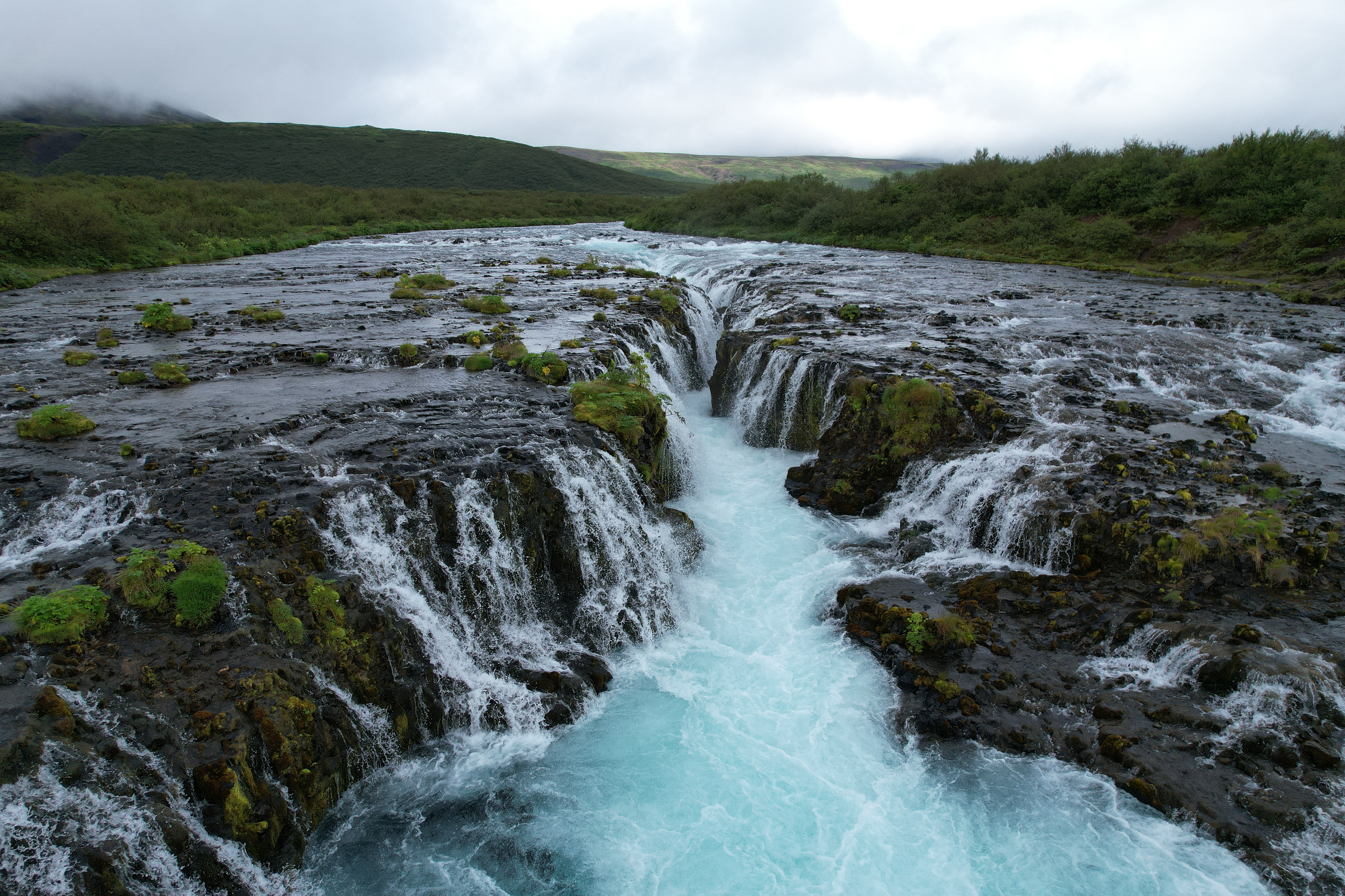 Bruarfoss Waterfall, Iceland 